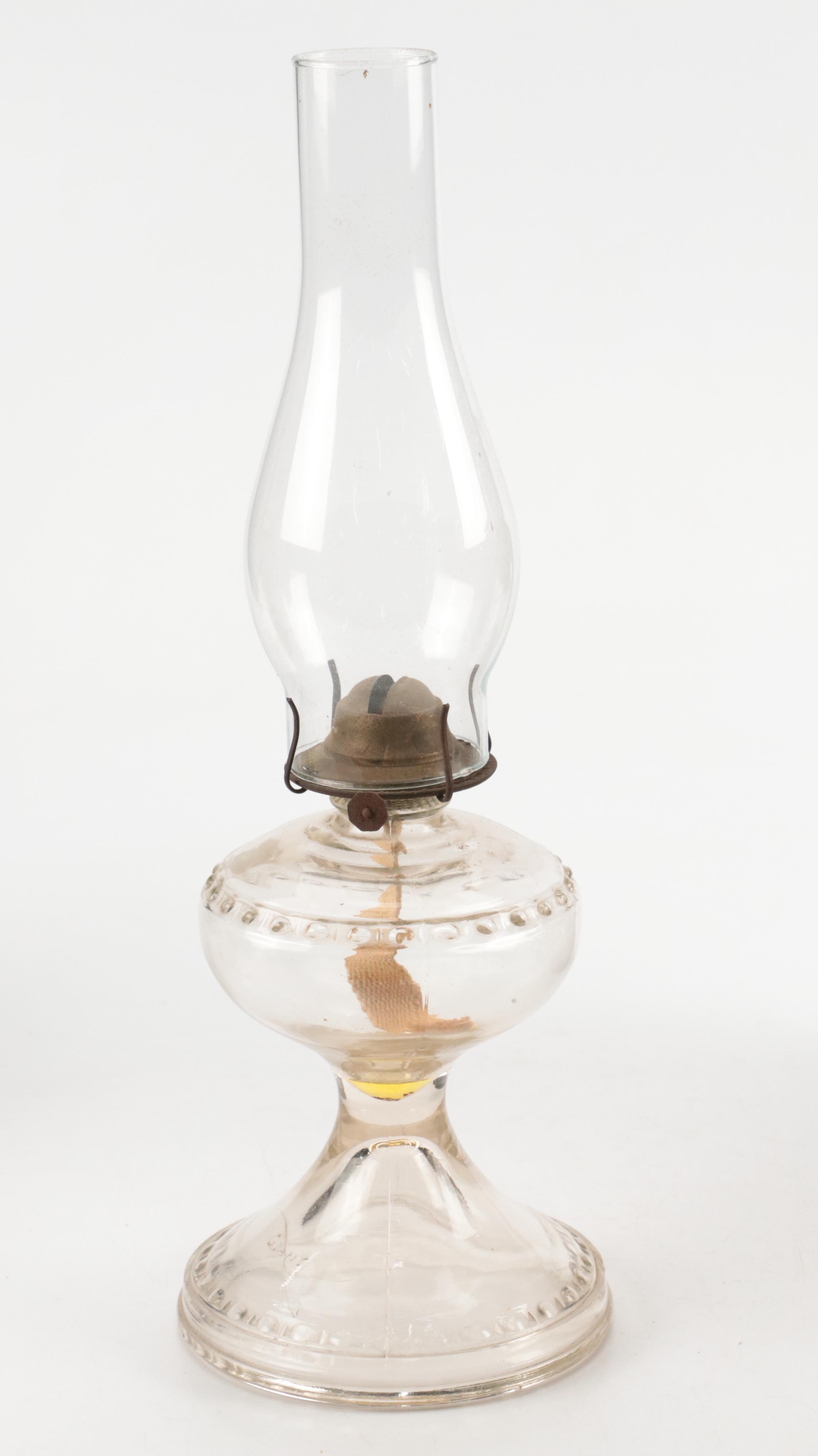 Giant Oil Lamp with Dietz and Embury Mfg. Co. Oil Lanterns & Converted Oil Lamp