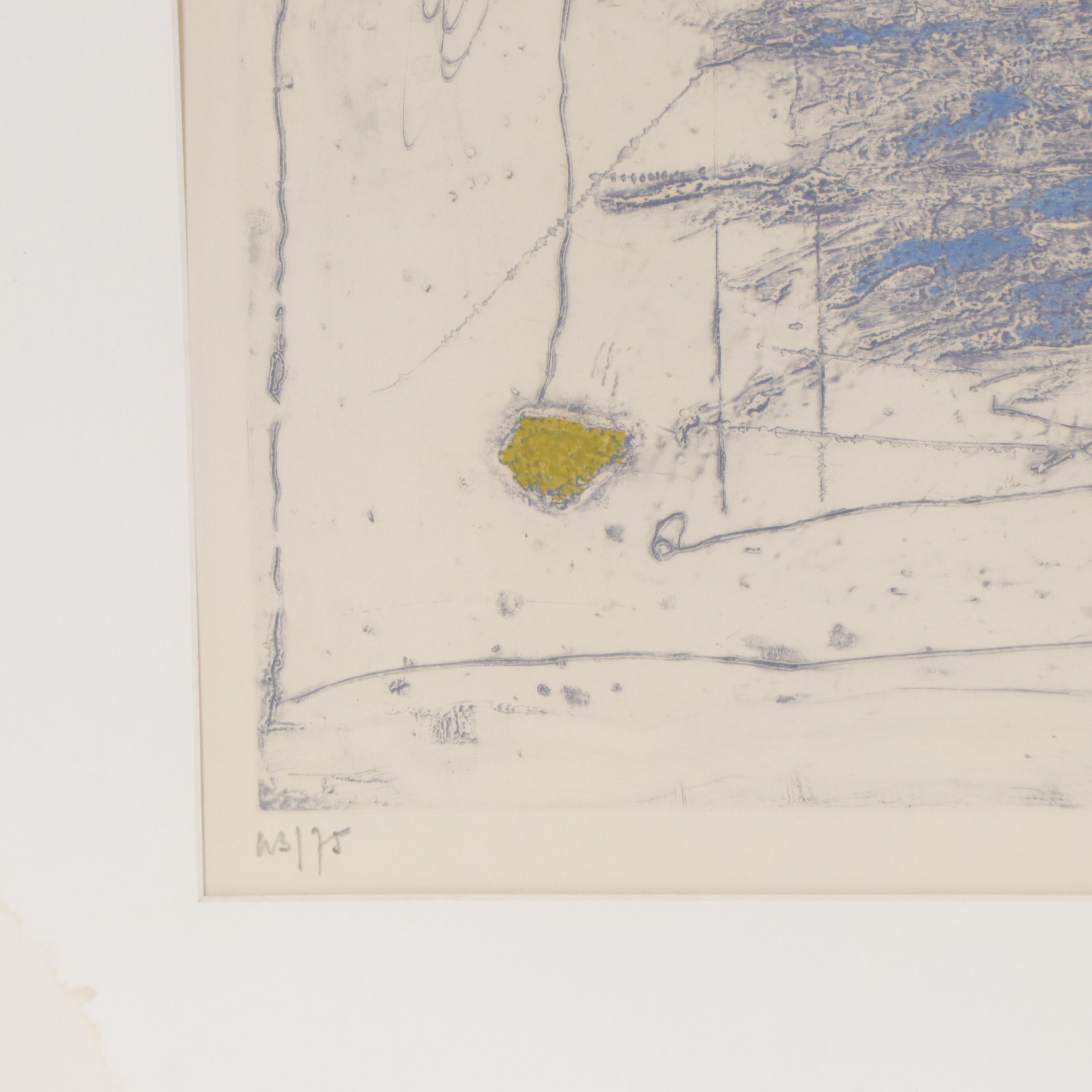 Modernist Color Etching, 1975