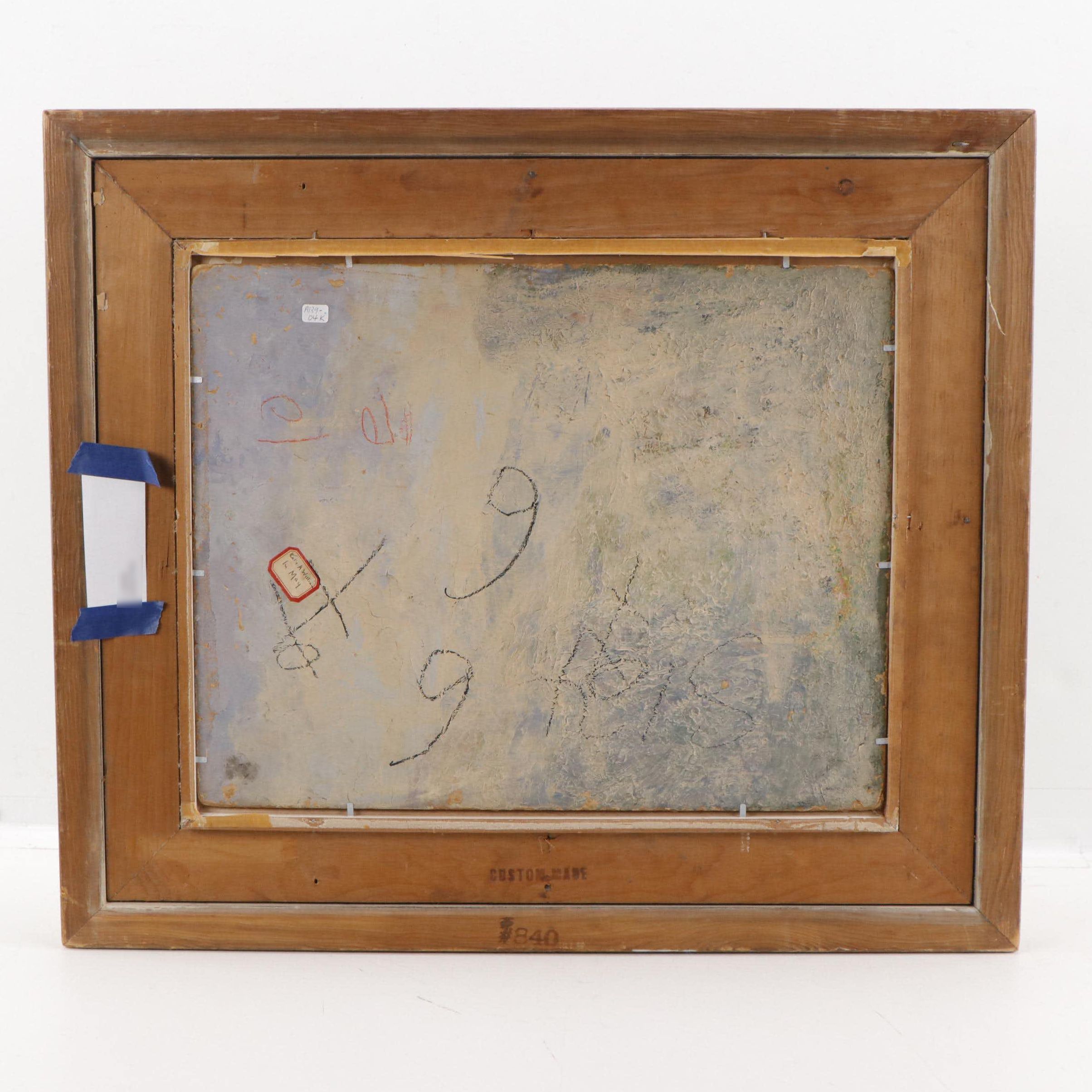 Kate A. Williams Landscape Oil Painting "In May," Early 20th Century