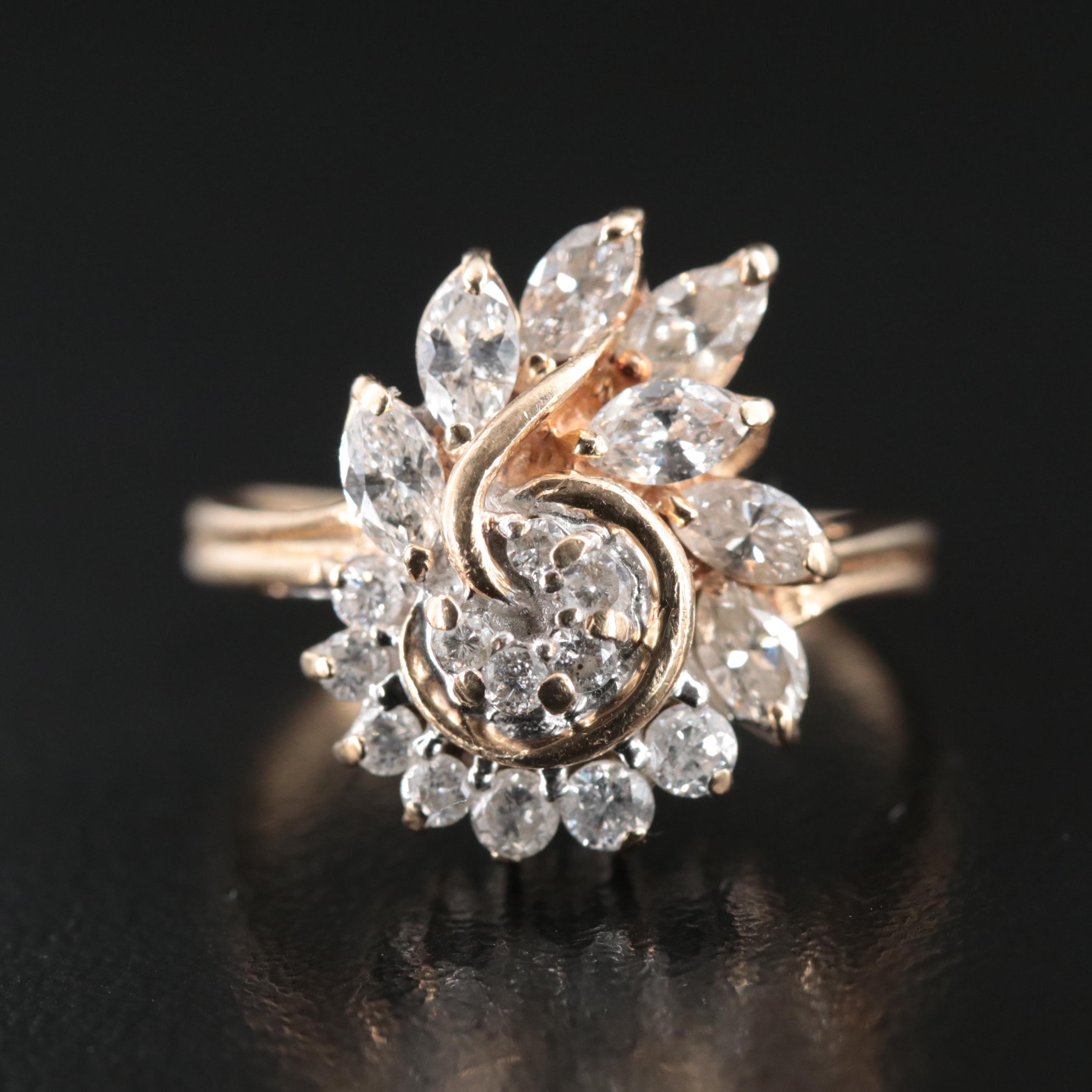 14K 1.00 CTW Diamond Ring
