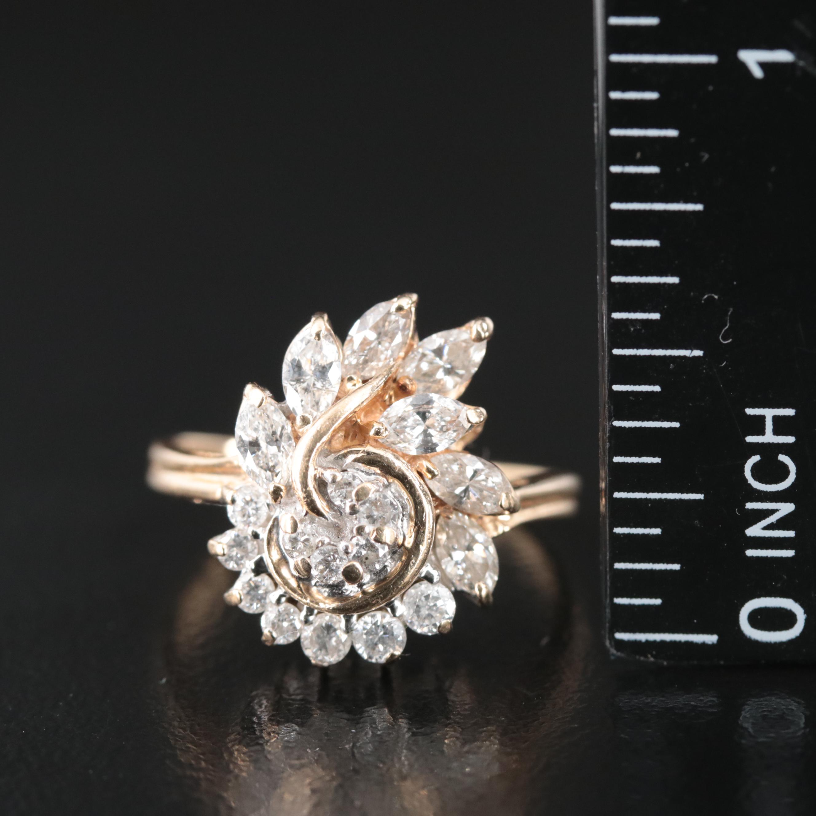 14K 1.00 CTW Diamond Ring
