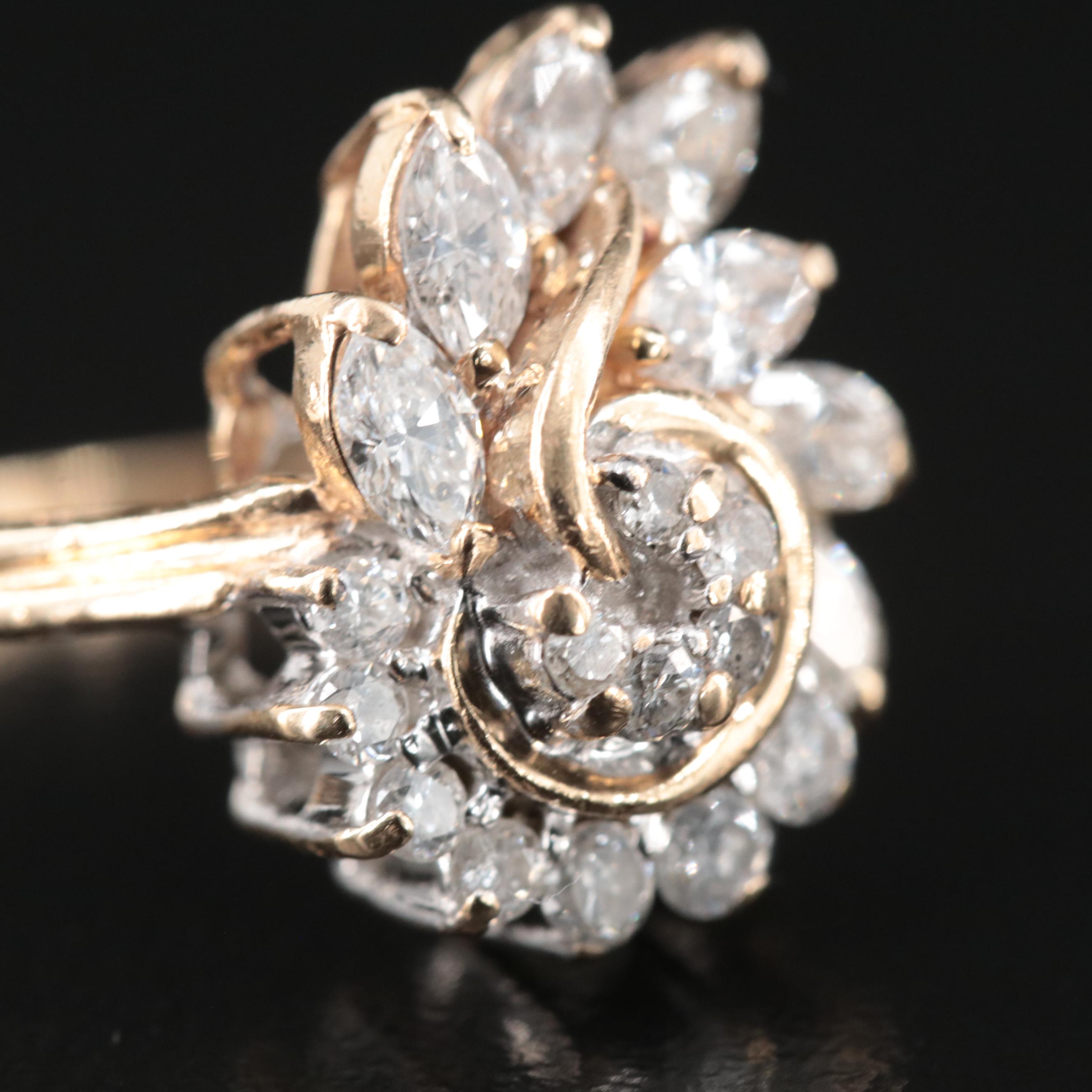 14K 1.00 CTW Diamond Ring