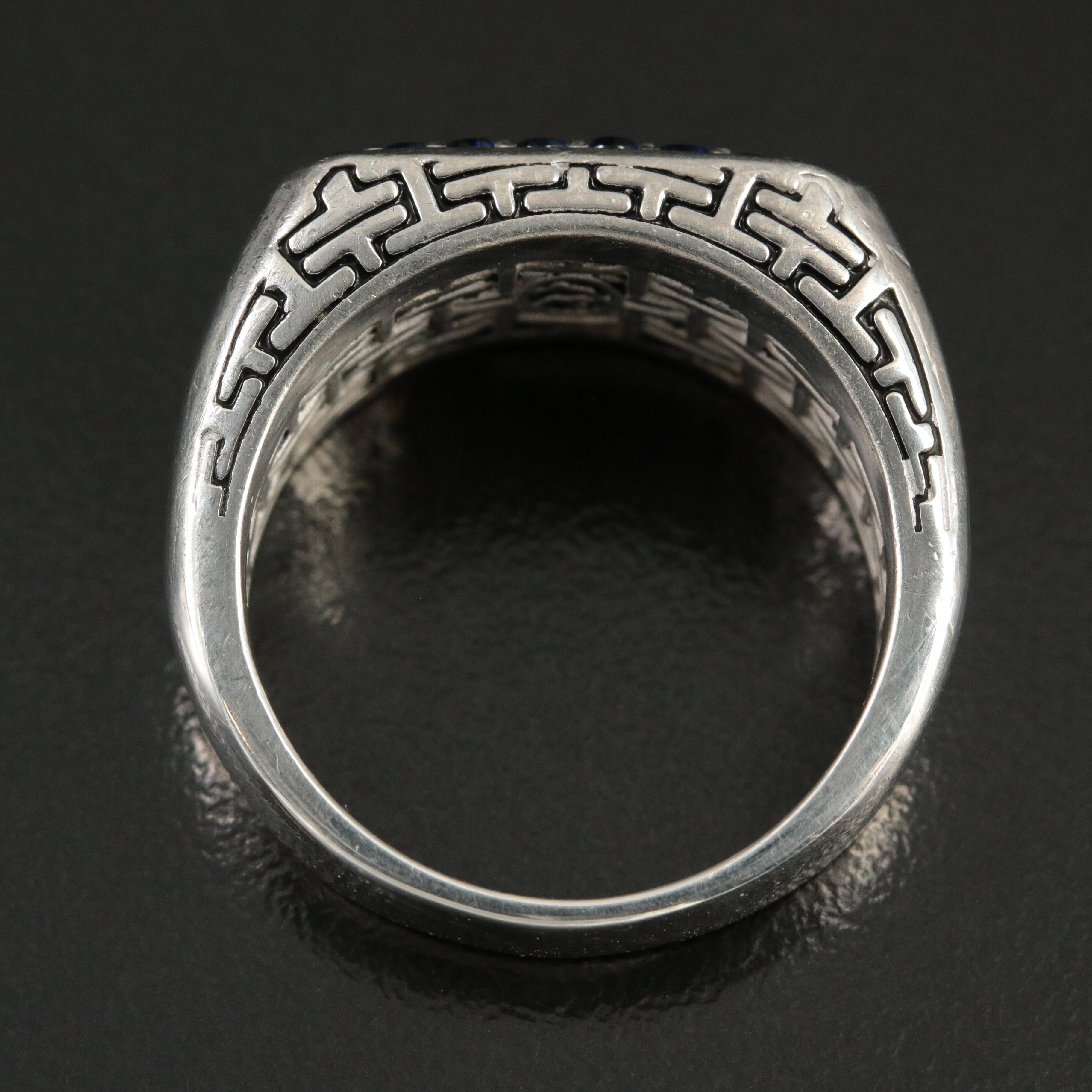 EFFY Sapphire Ring with 18K Gold Accent