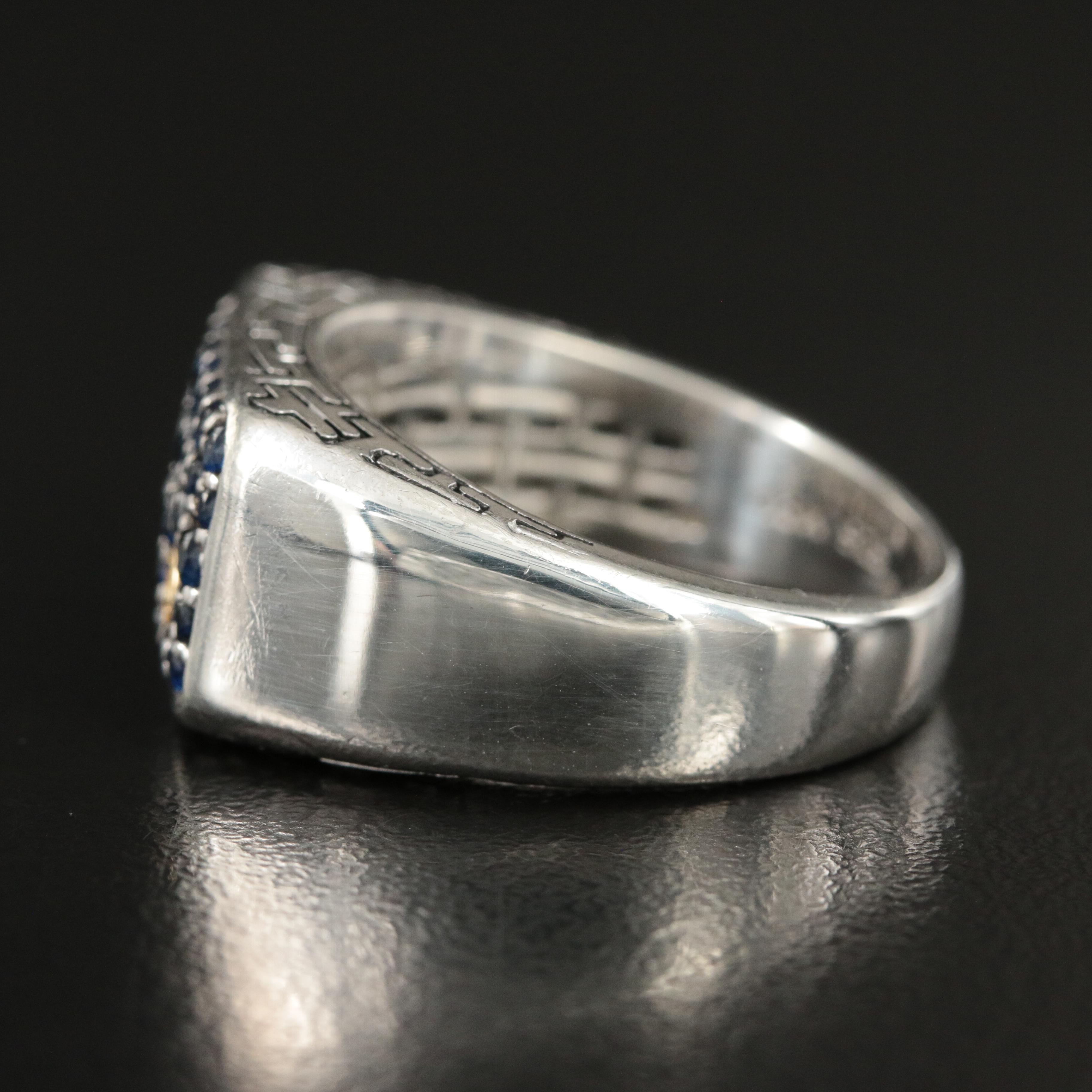 EFFY Sapphire Ring with 18K Gold Accent