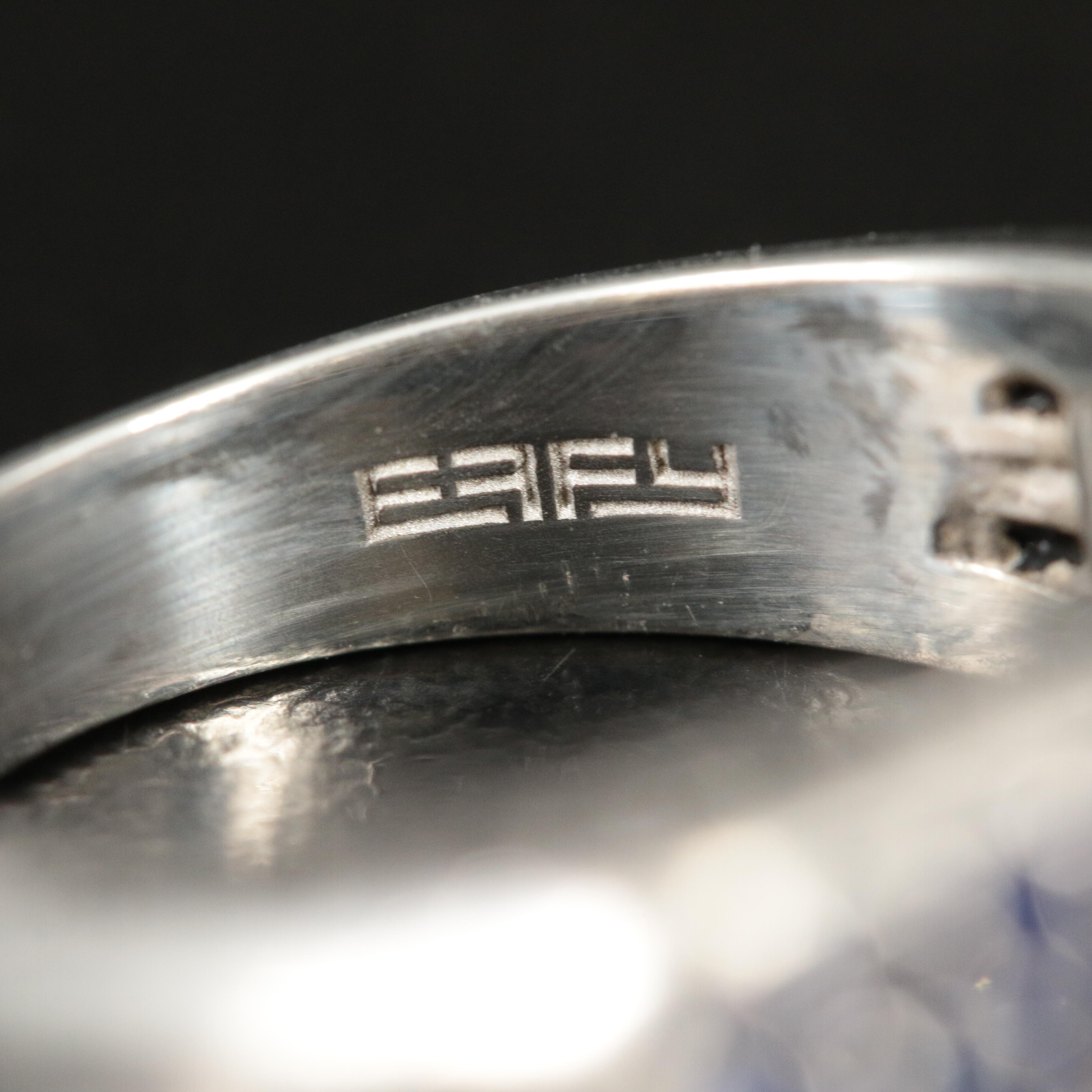 EFFY Sapphire Ring with 18K Gold Accent