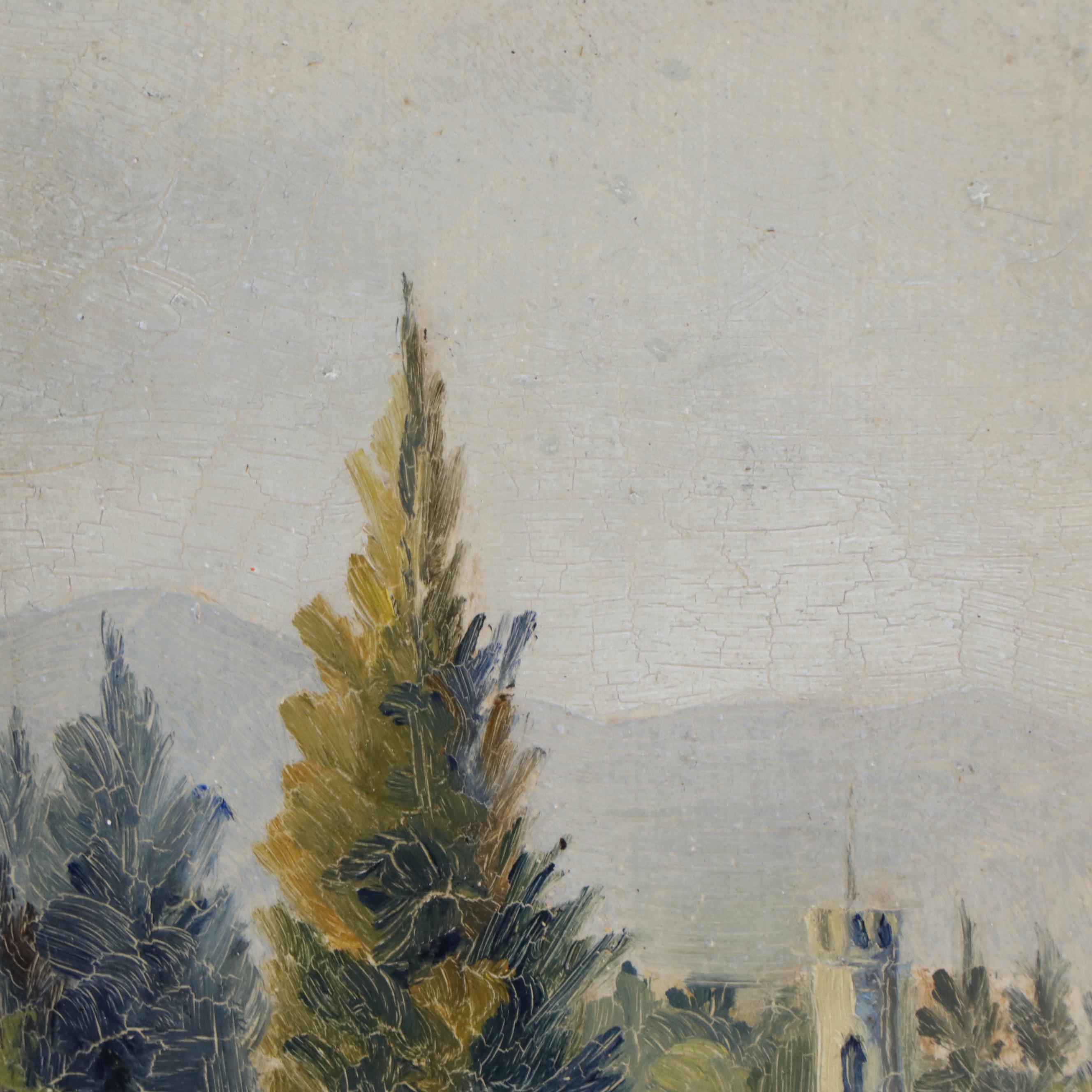 Townscape and Street Scene Oil Paintings, Early 20th Century