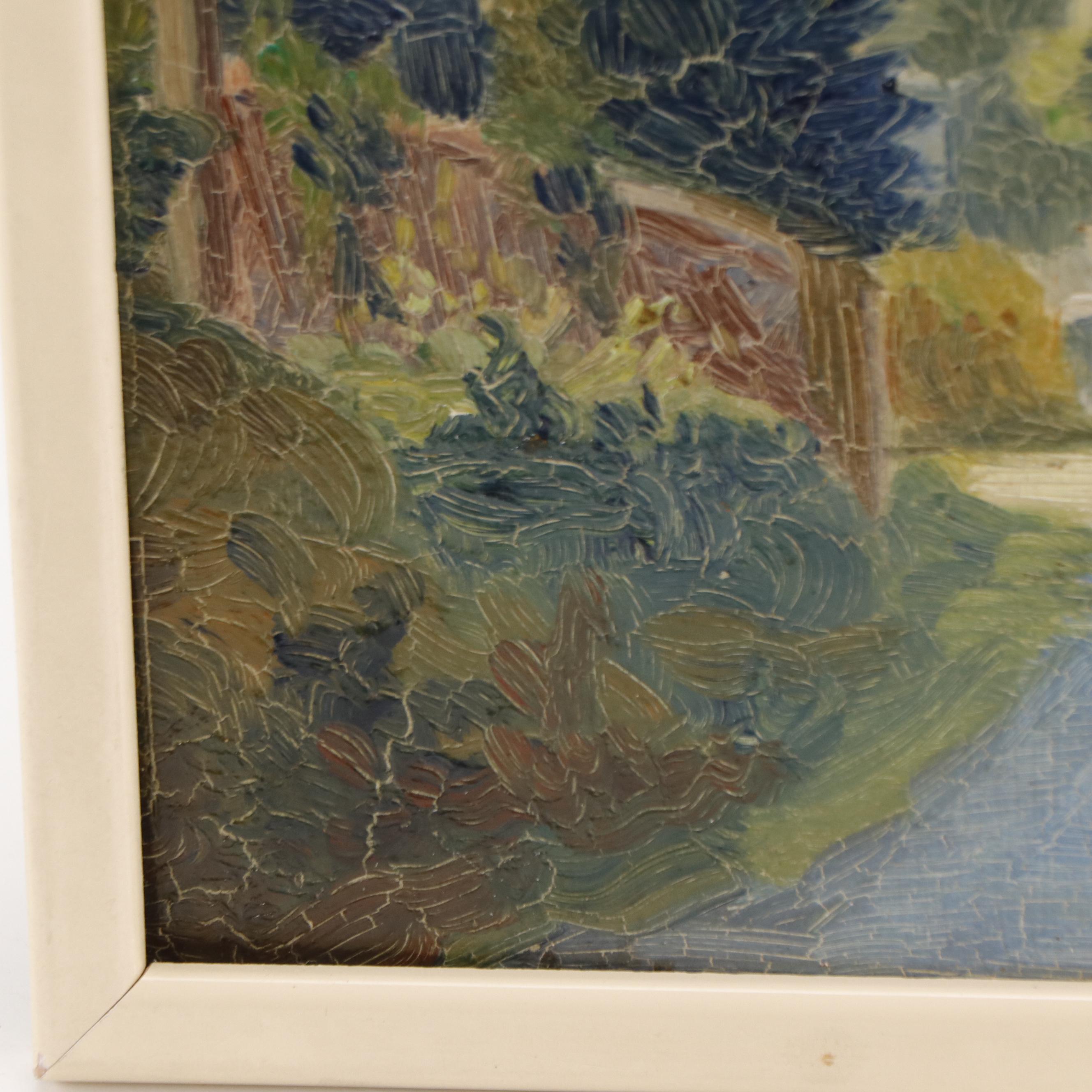 Townscape and Street Scene Oil Paintings, Early 20th Century