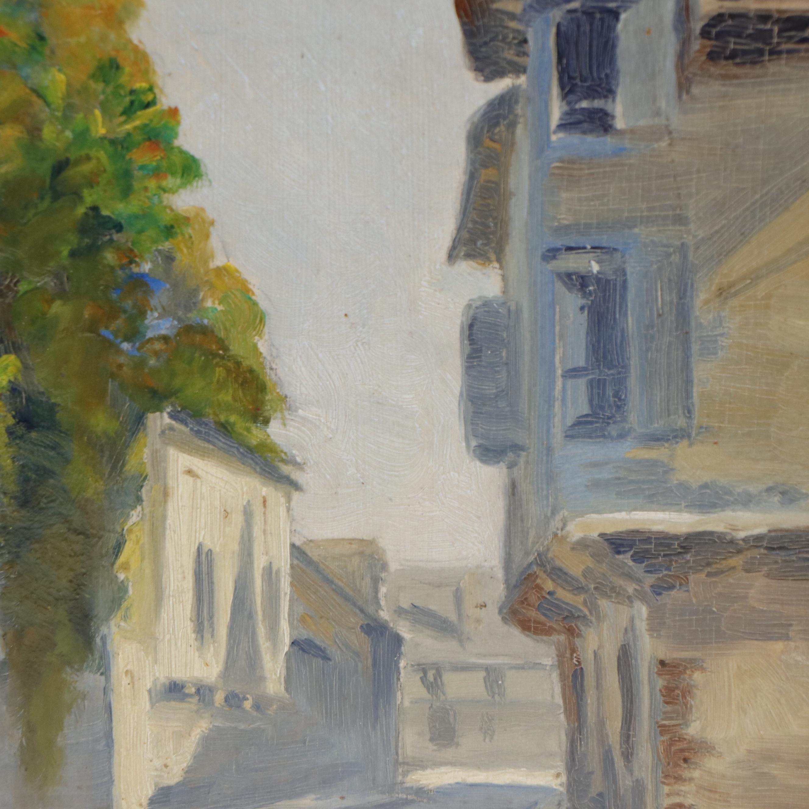 Townscape and Street Scene Oil Paintings, Early 20th Century
