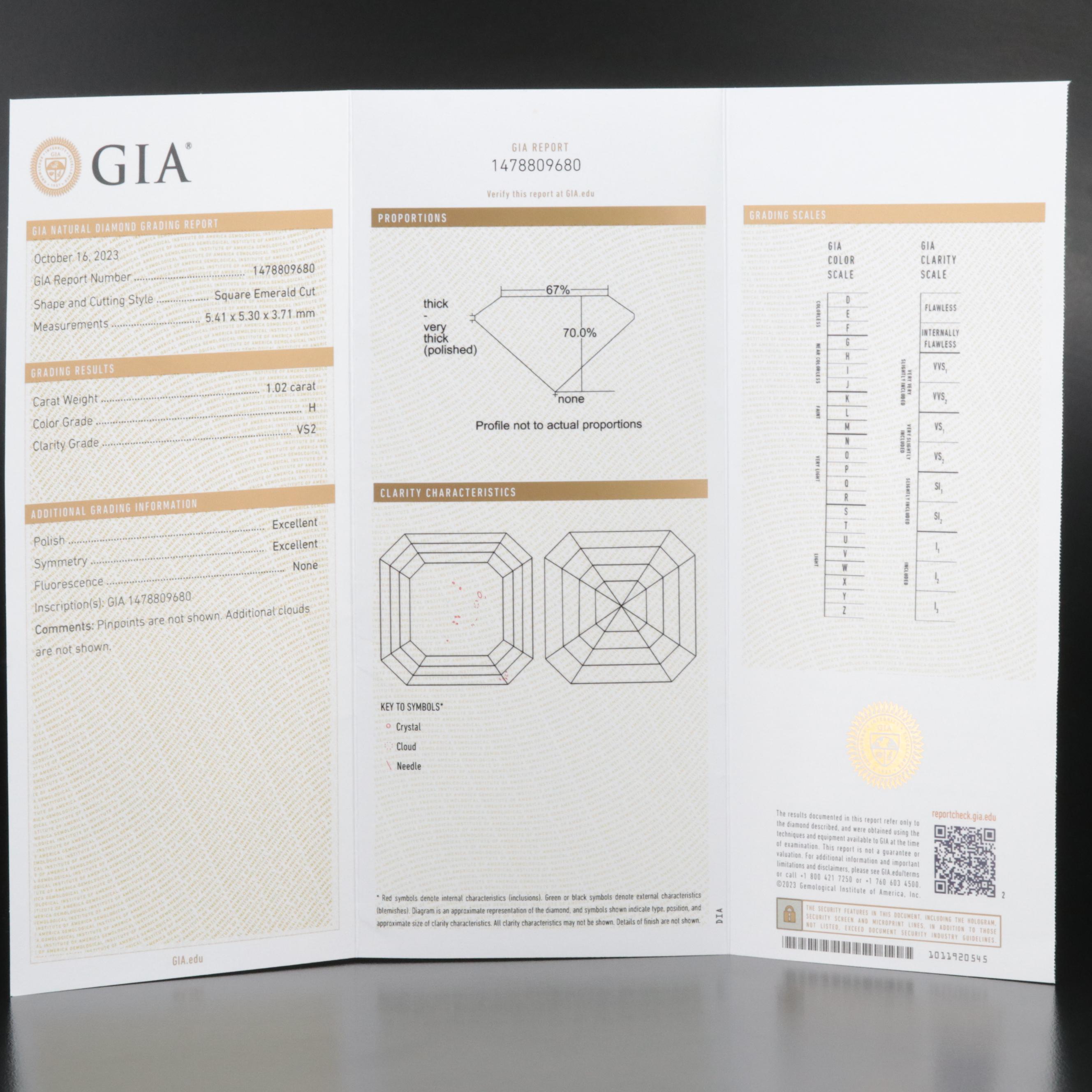 Platinum 2.04 CTW Diamond Stud Earrings with GIA Reports