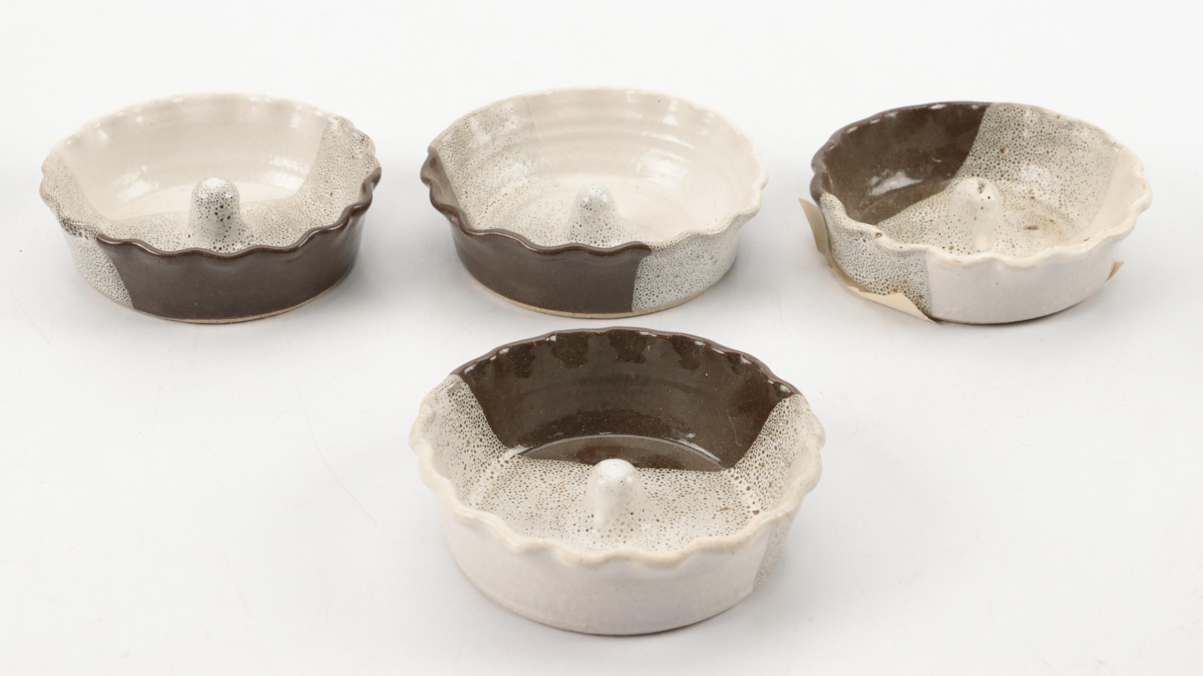 Art Pottery Pitcher, Mugs, Brush Pot and Apple Bakers