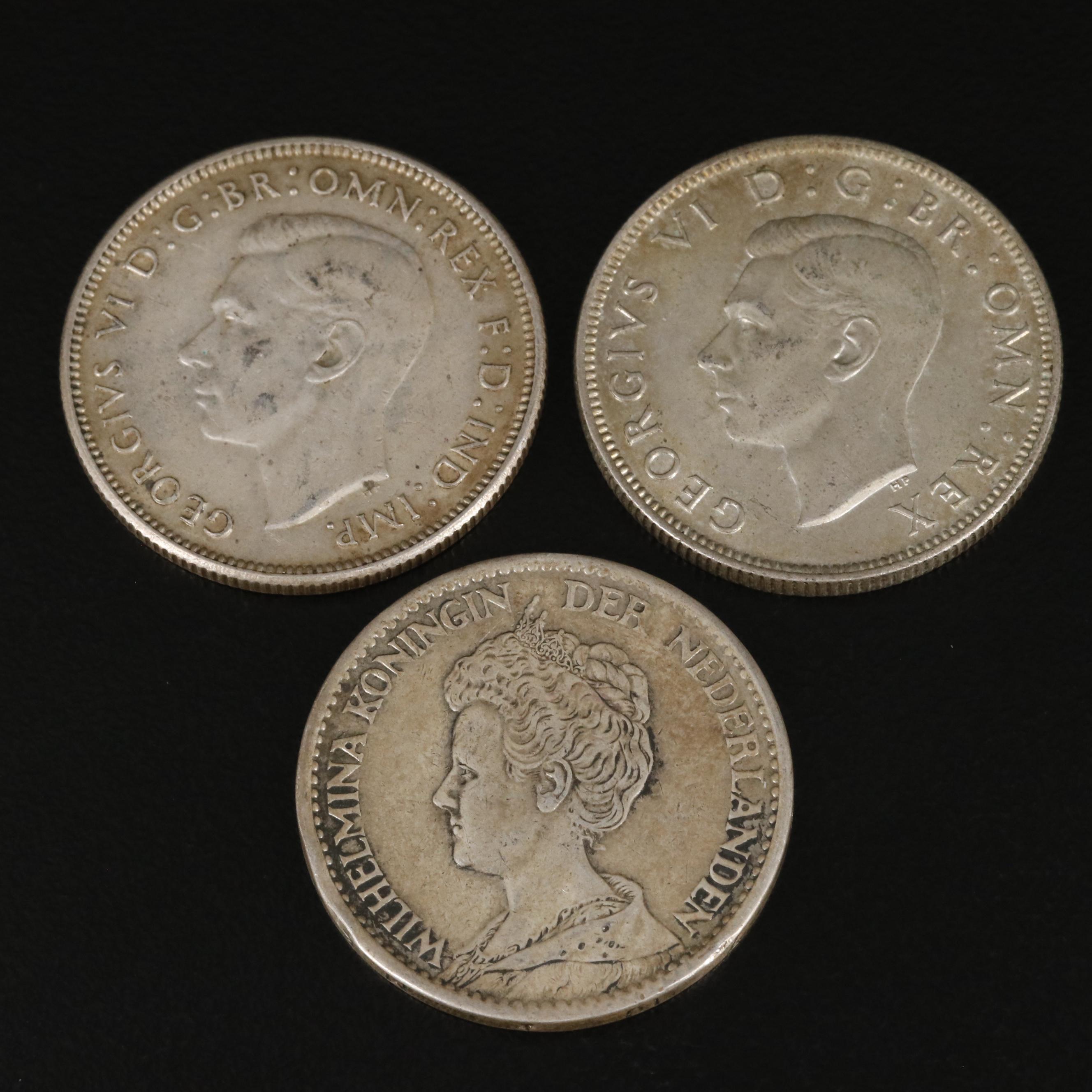 Eighteen Silver Foreign Coins