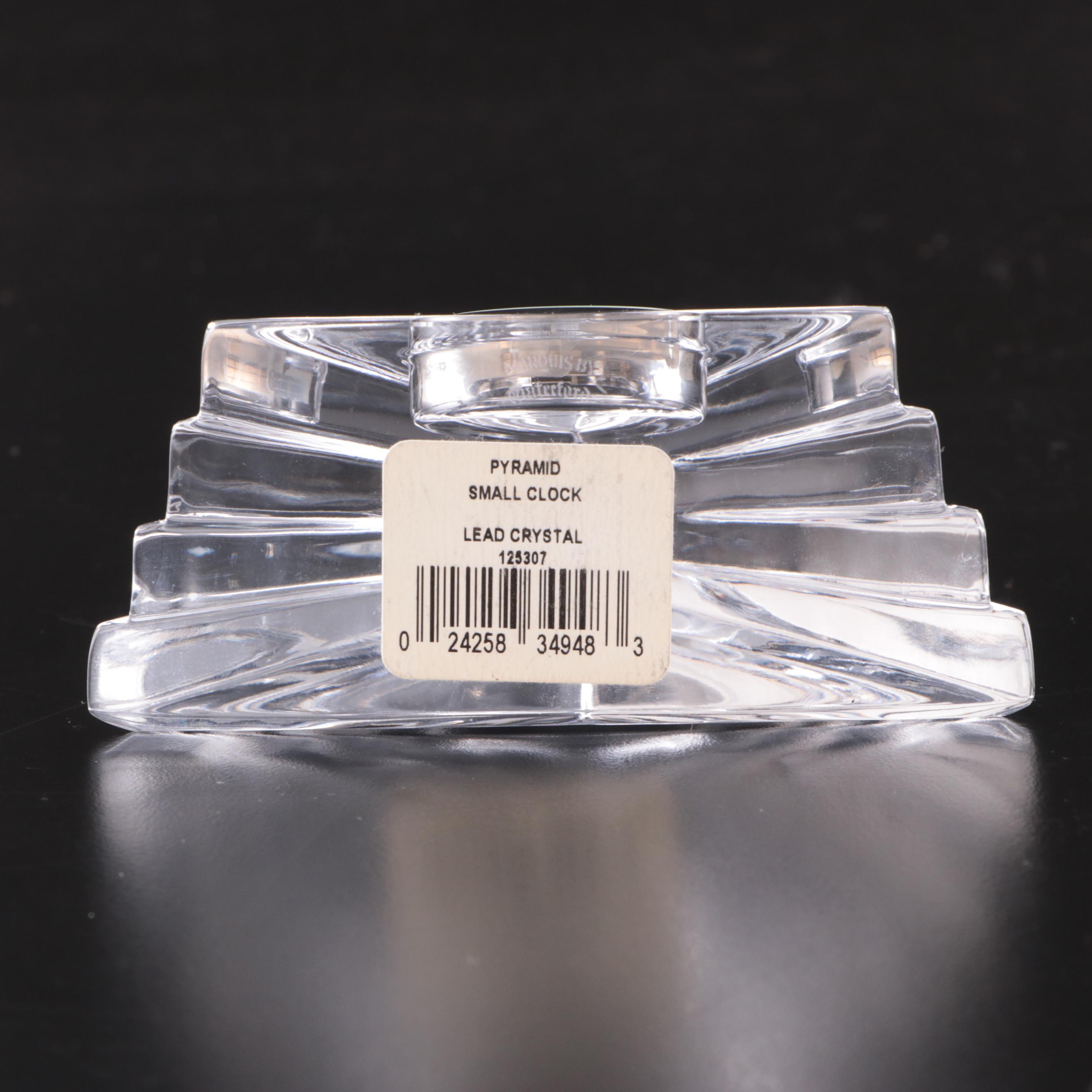 Marquis by Waterford Crystal Pyramid Clock EBTH