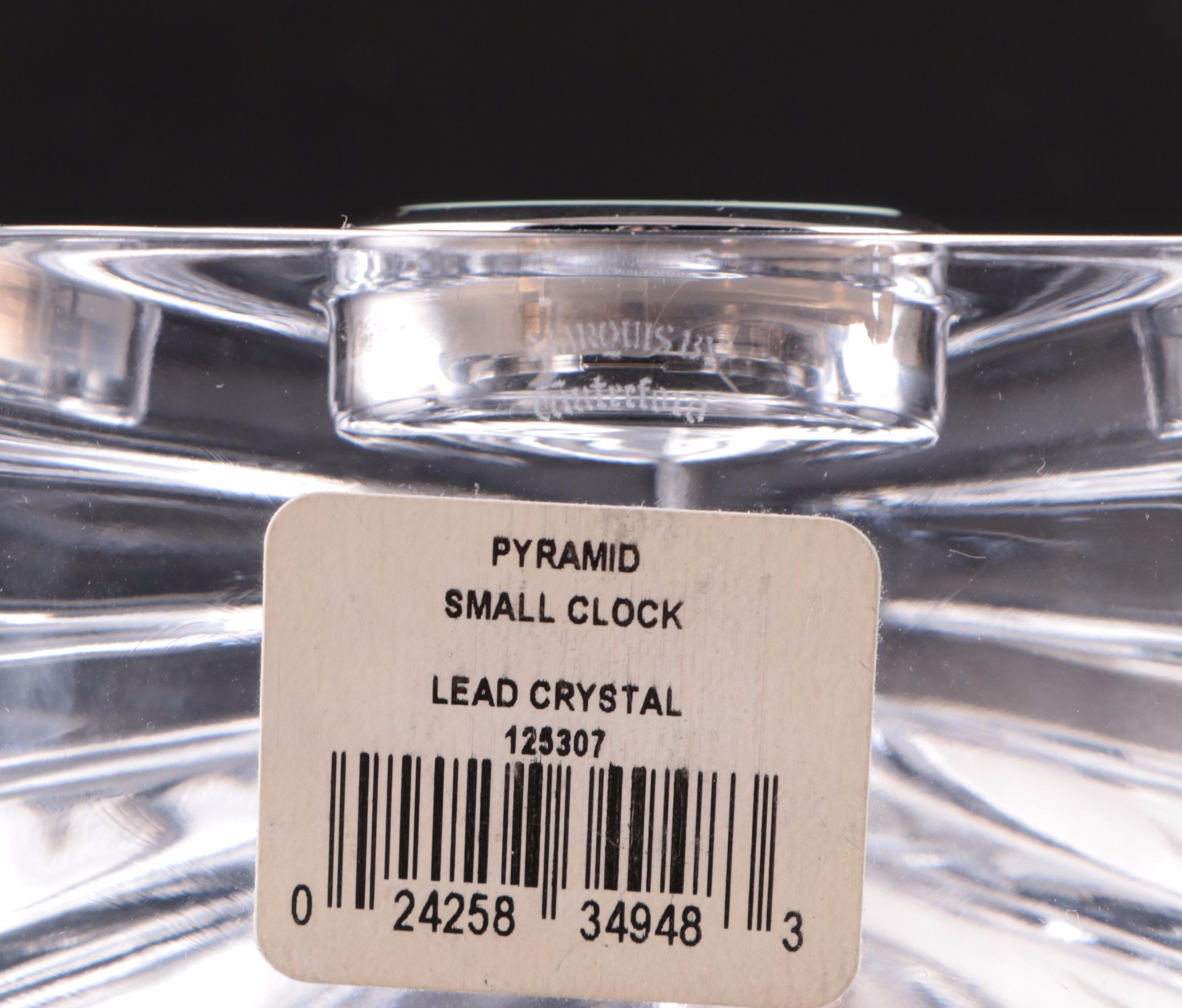 Marquis by Waterford Crystal Pyramid Clock EBTH