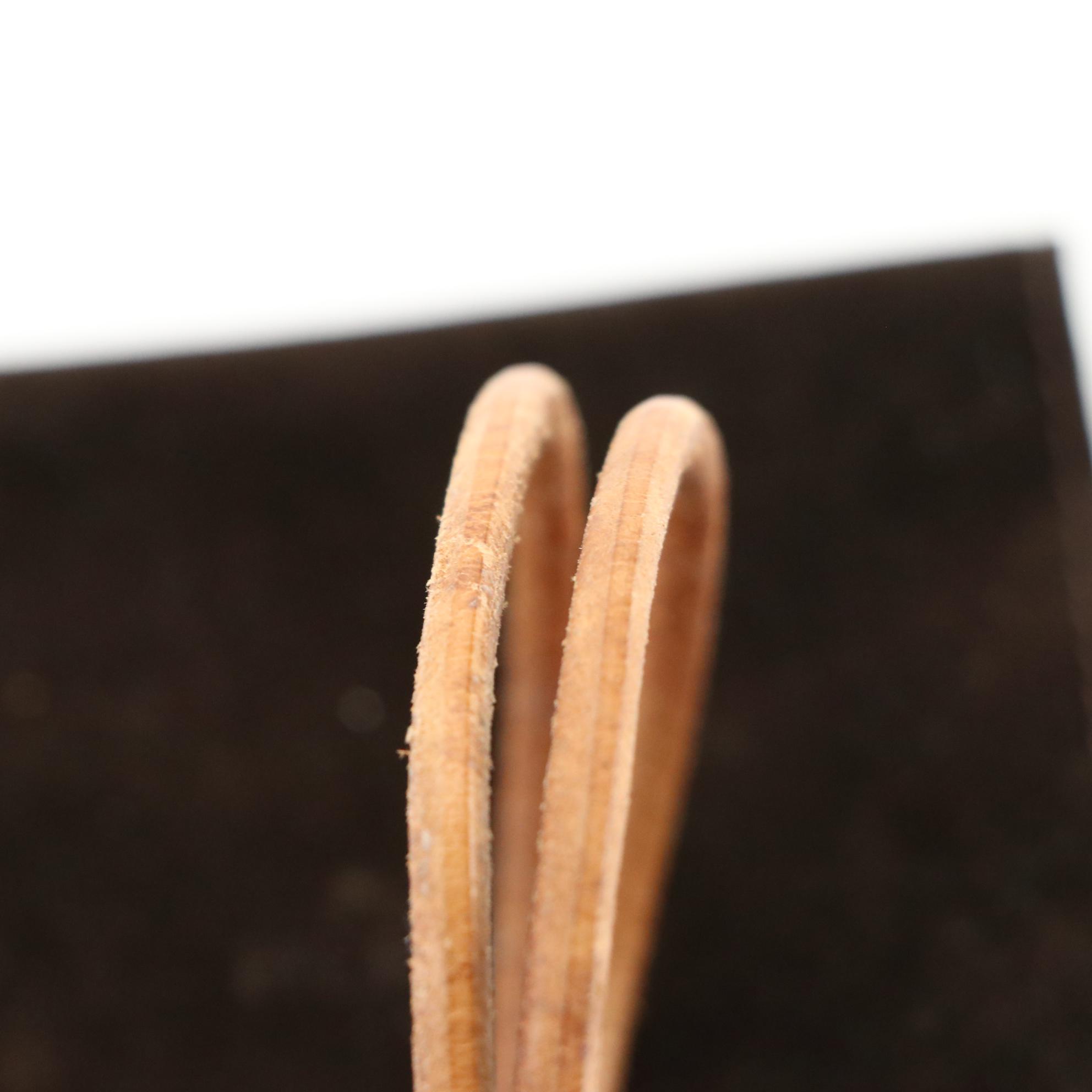 Hermès Brown Leather Interlocking Knot Double Wrap Bracelet in Box