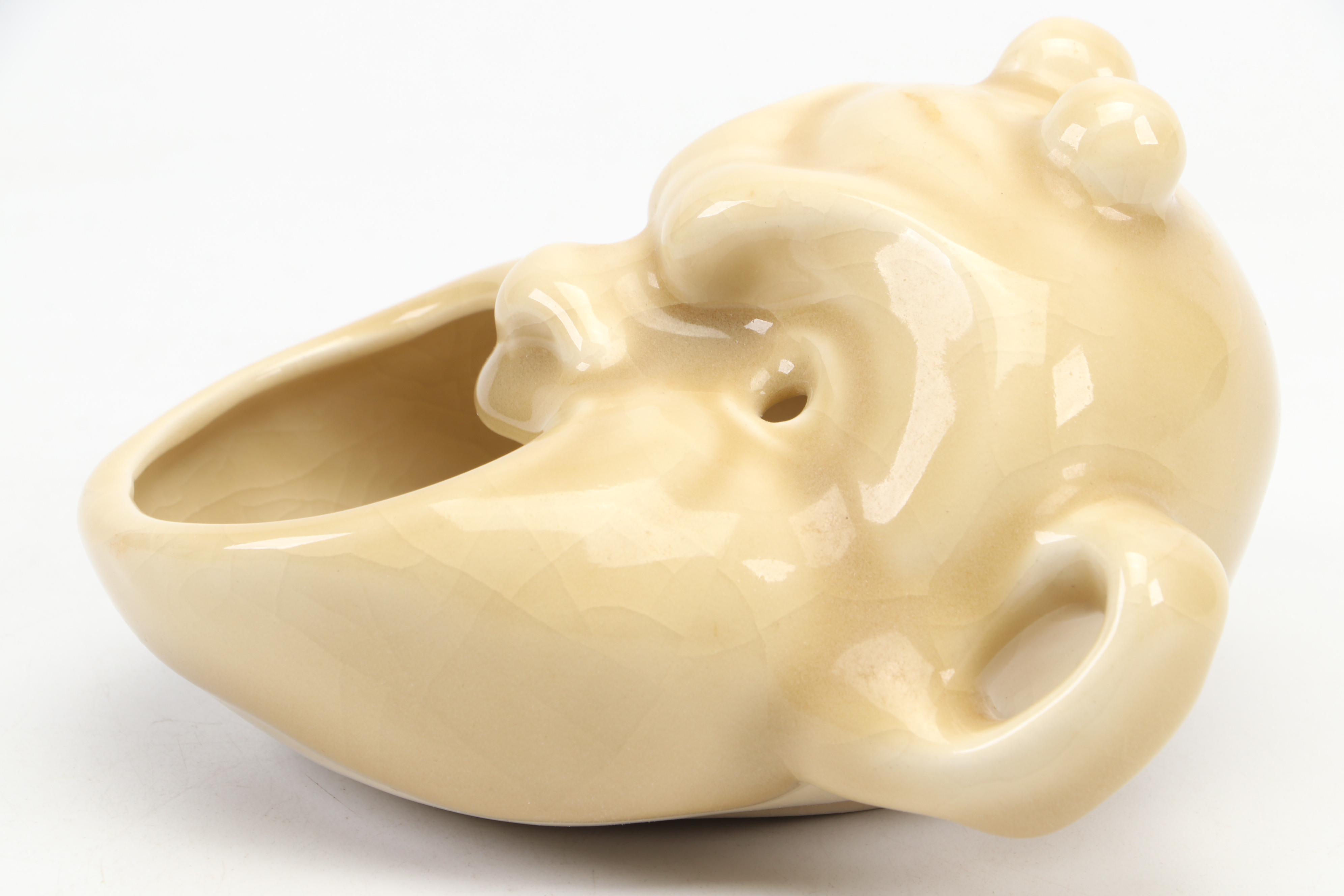 Rookwood Pottery Devil Mask Glazed Ceramic Ashtray, 1948