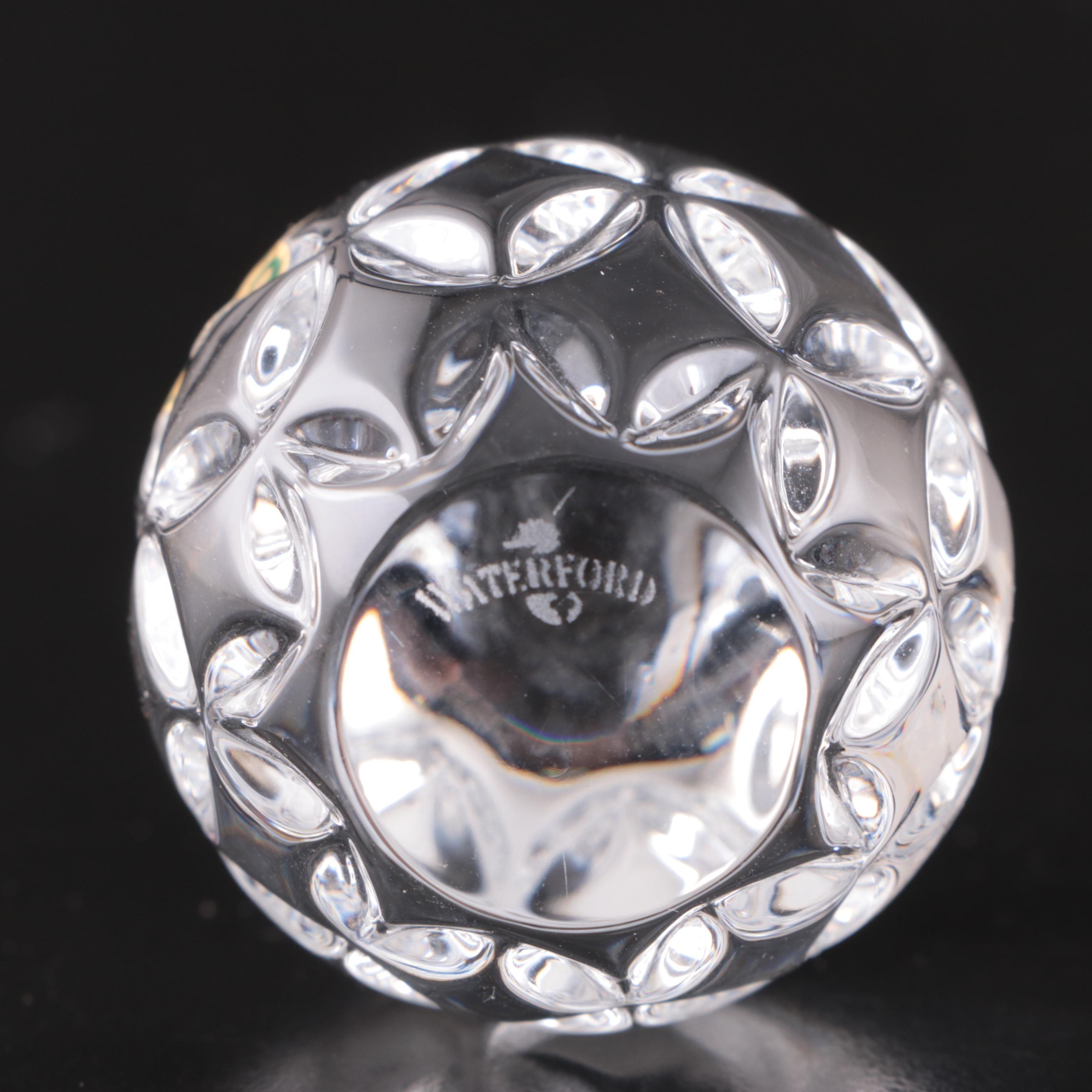 French Crystal Egg, George Washington Crystal, Waterford Crystal Paperweights