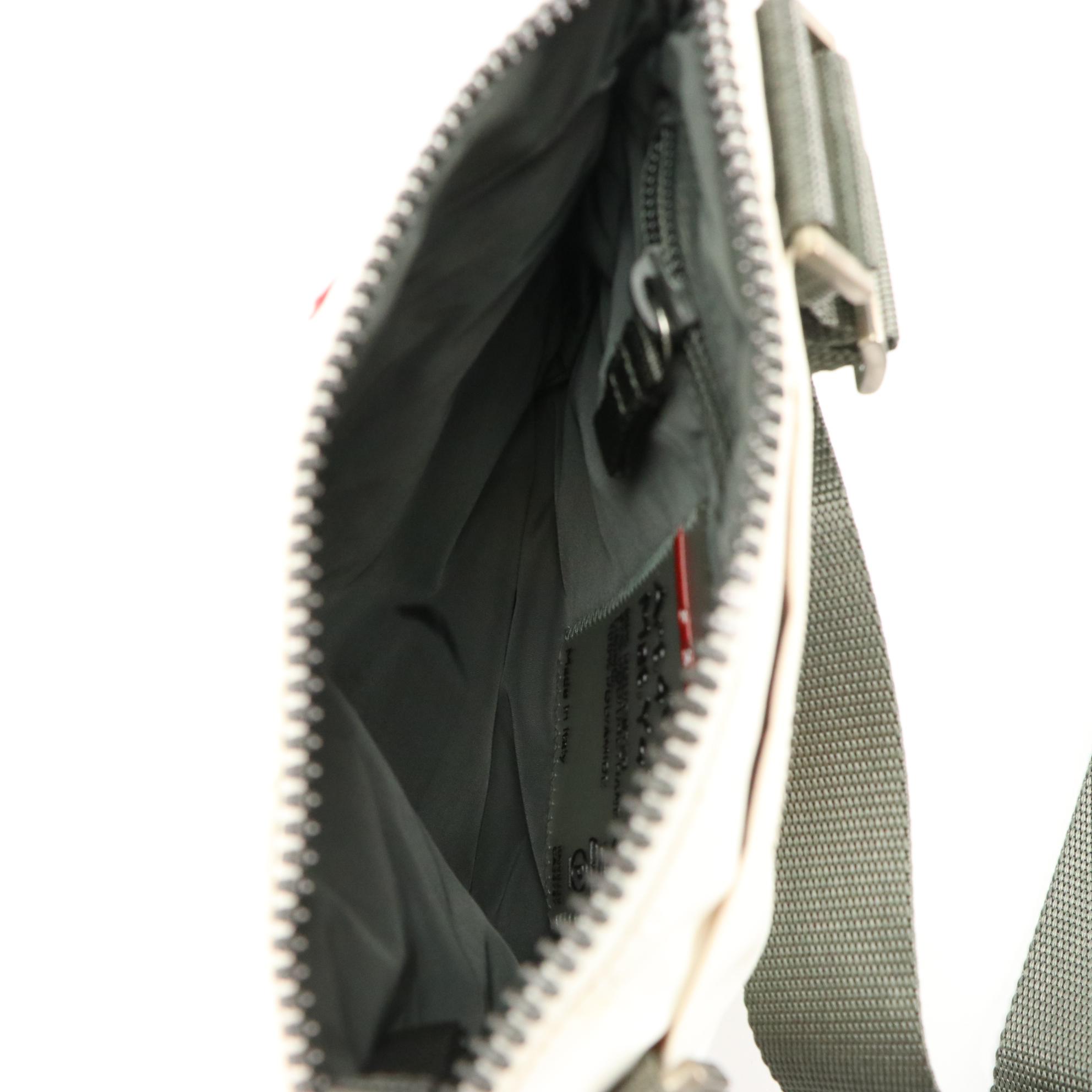 Prada Sport White Nylon Flat Crossbody Sling Bag