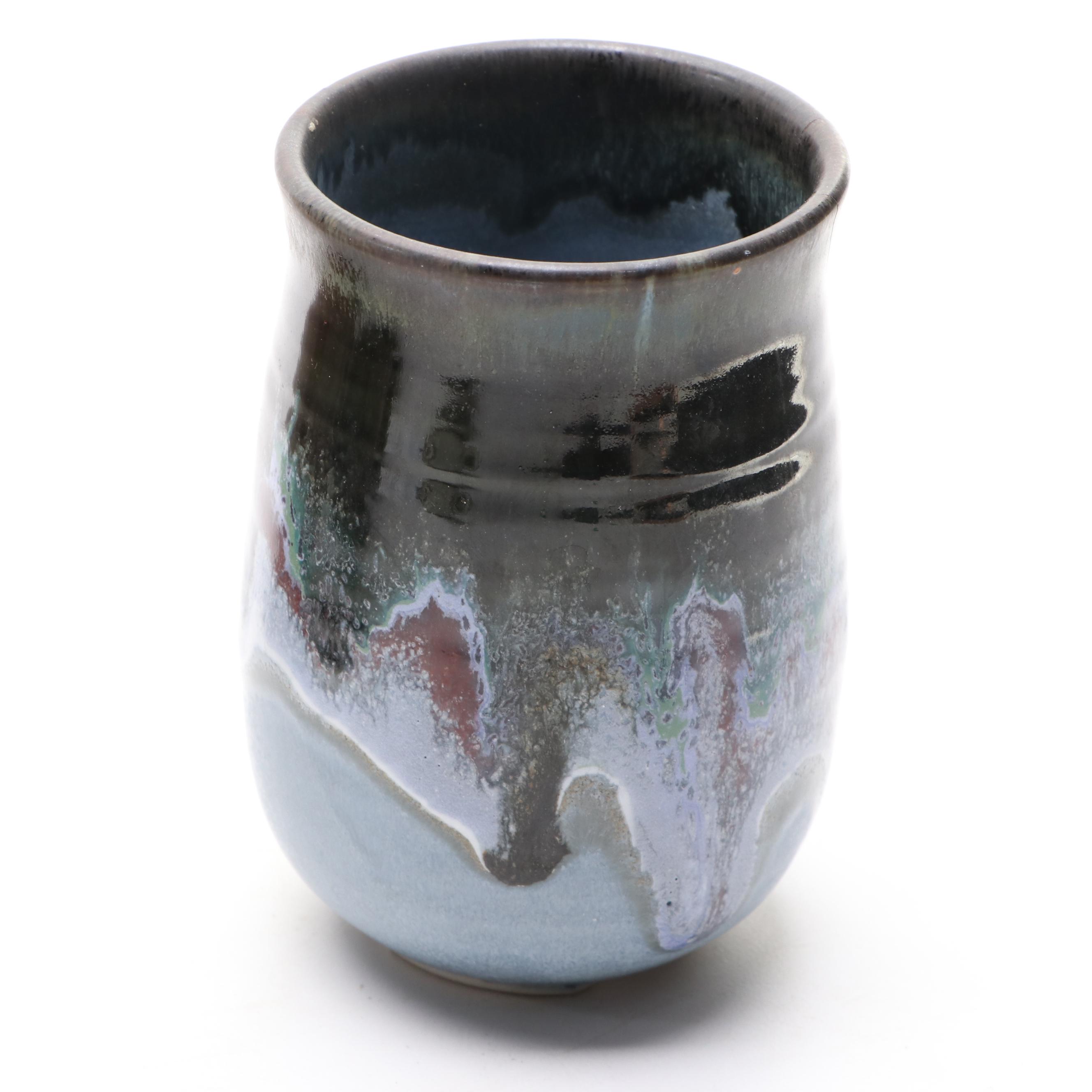 Marshall Pottery Ceramic Pitcher with Always Azul Pottery Mugs and More