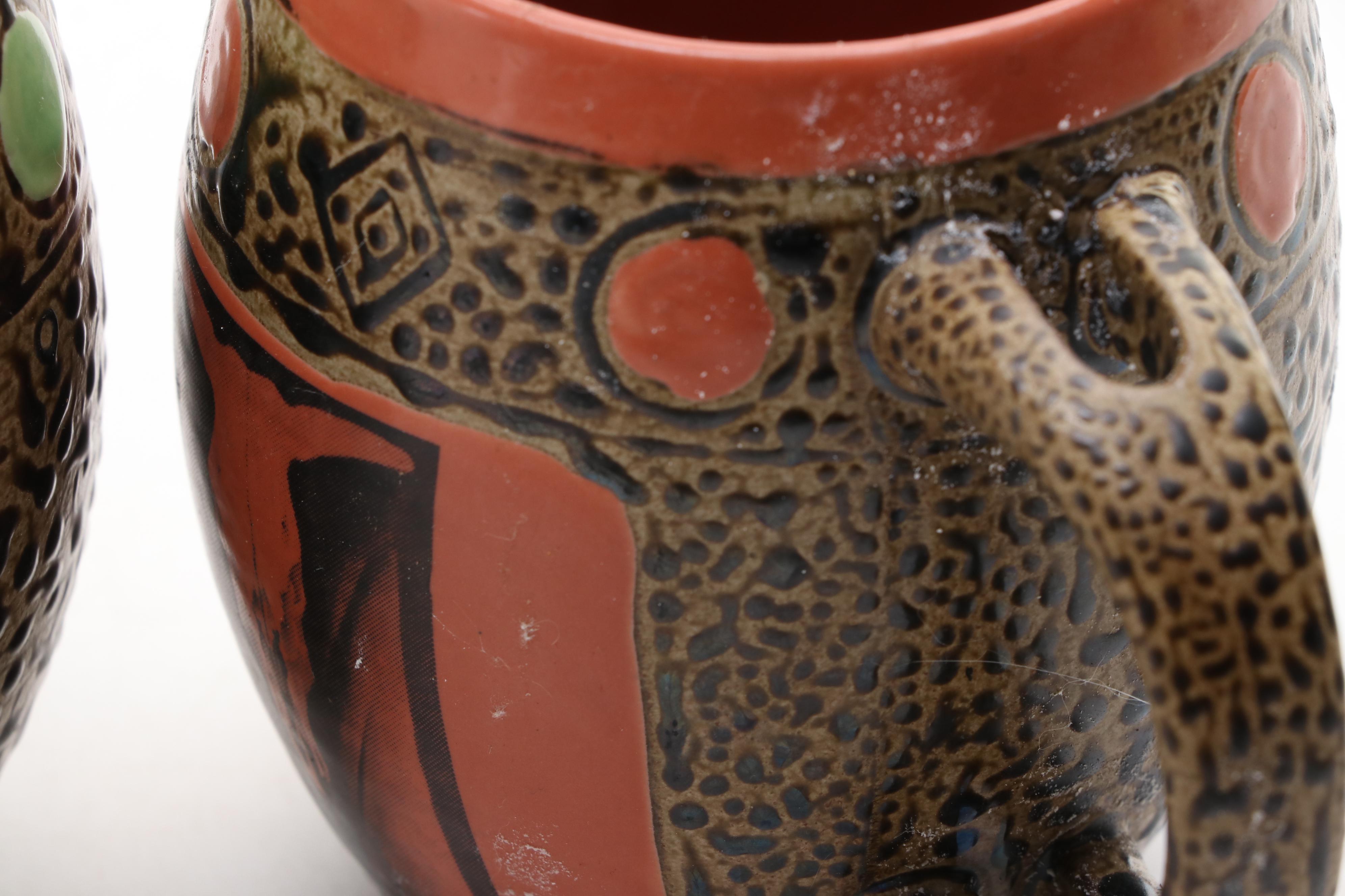 Marshall Pottery Ceramic Pitcher with Always Azul Pottery Mugs and More
