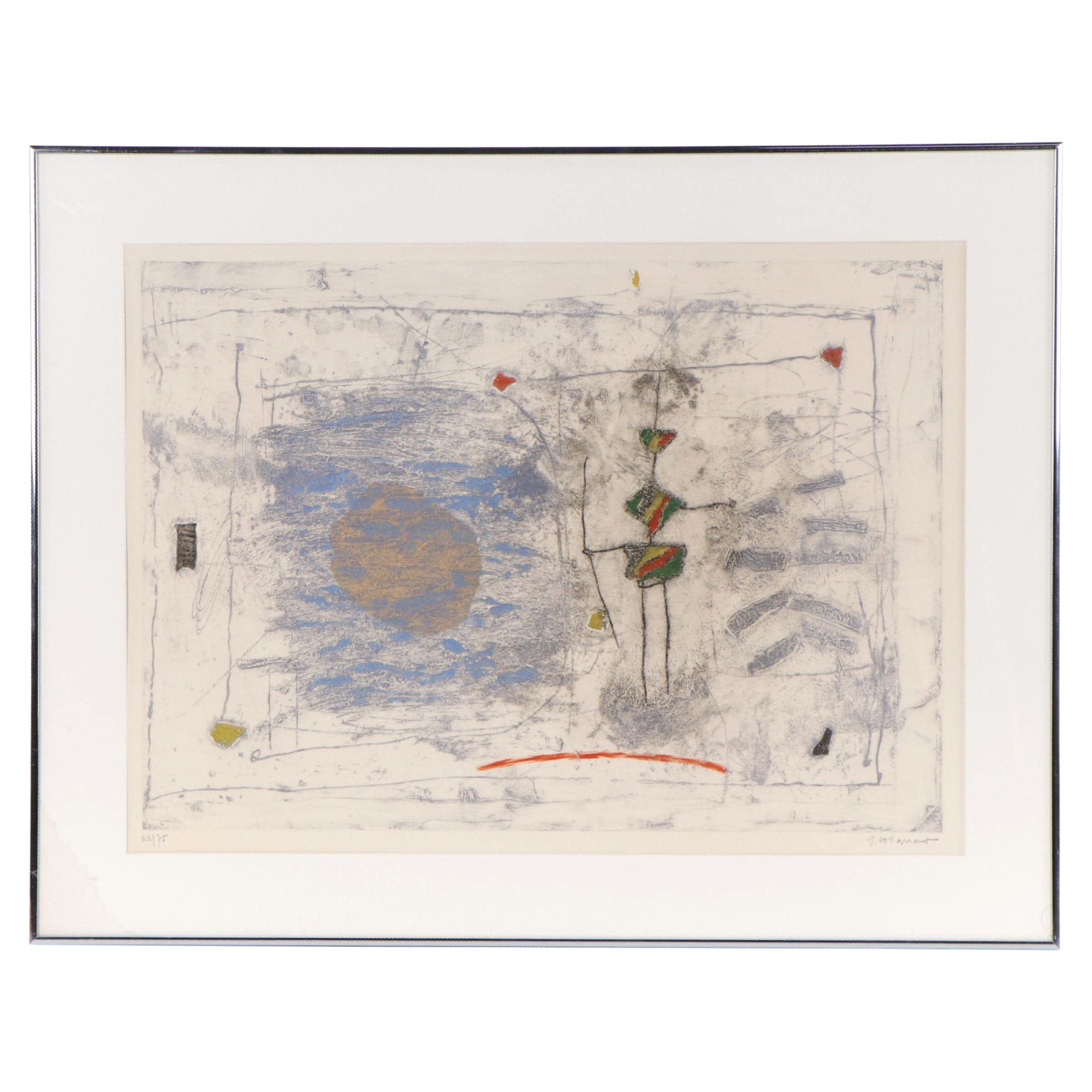 Modernist Color Etching, 1975