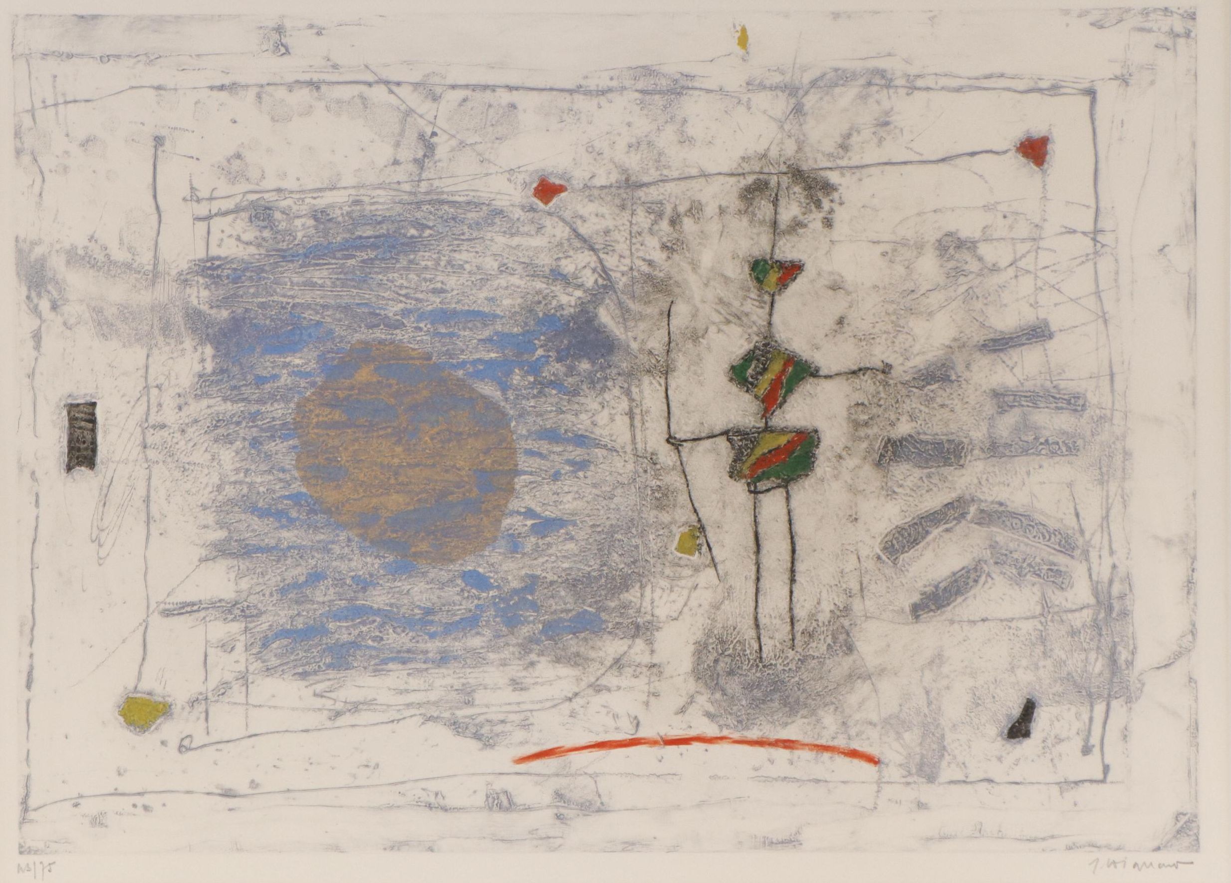 Modernist Color Etching, 1975