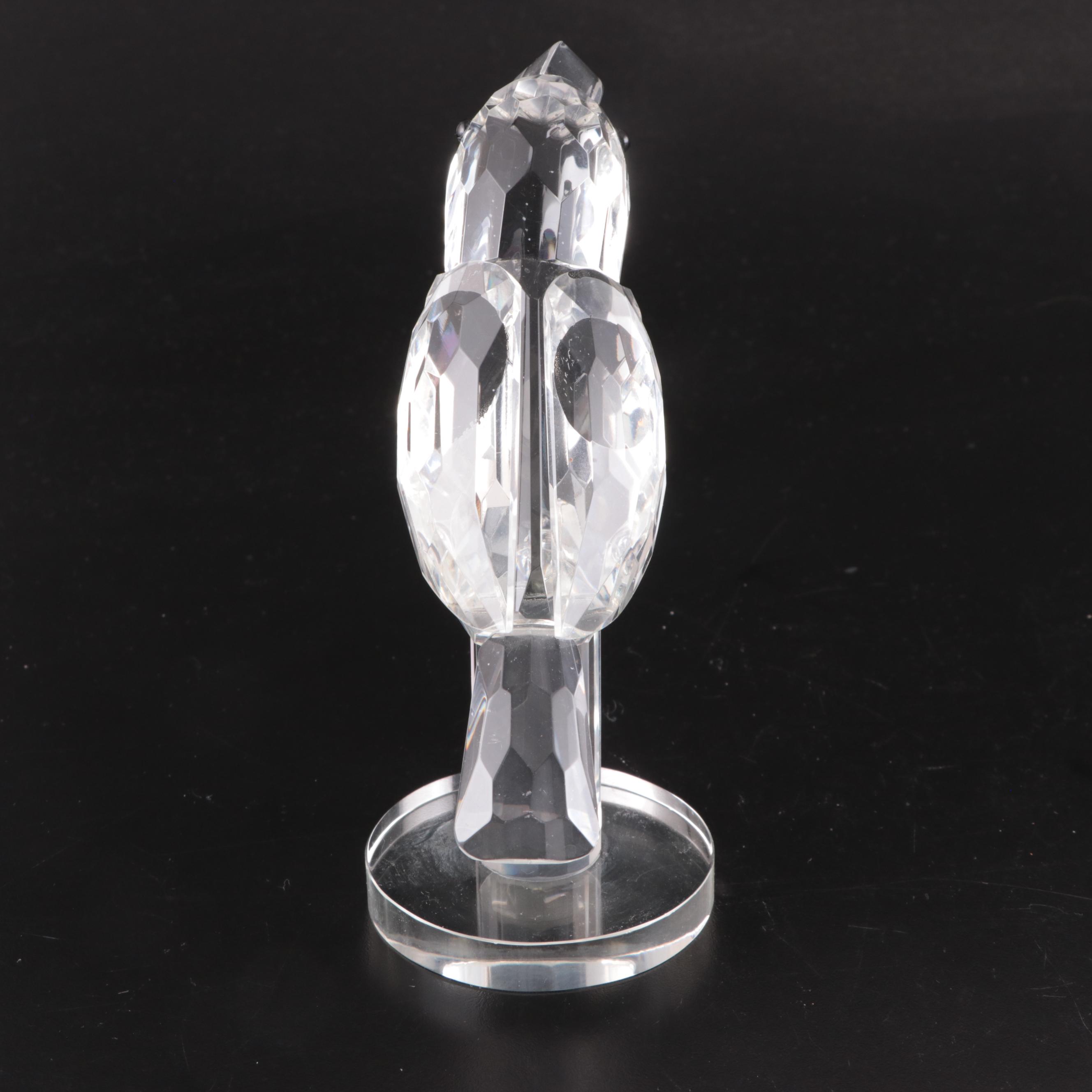 Shannon Crystal Bear with Crystal Toucan Figurines