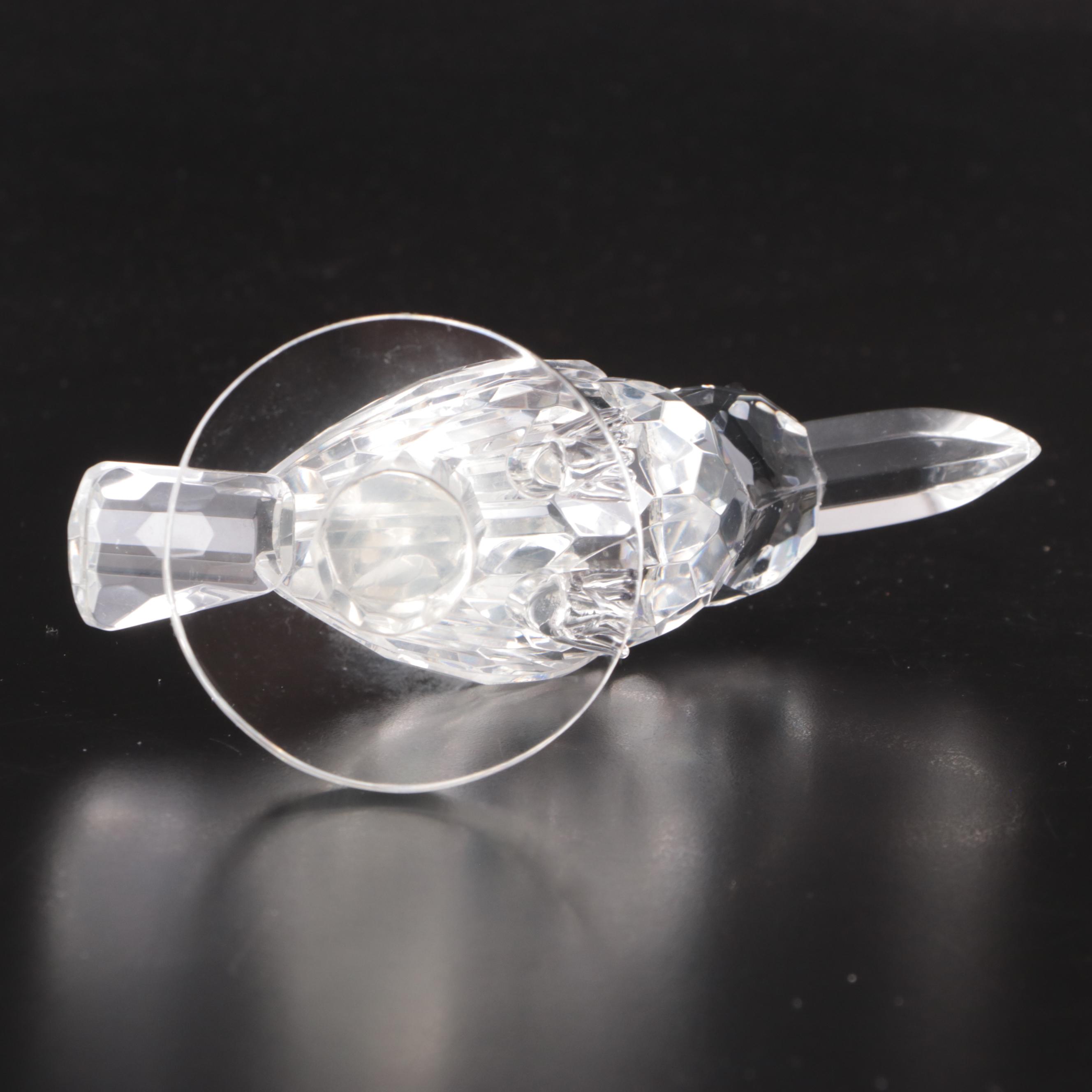 Shannon Crystal Bear with Crystal Toucan Figurines