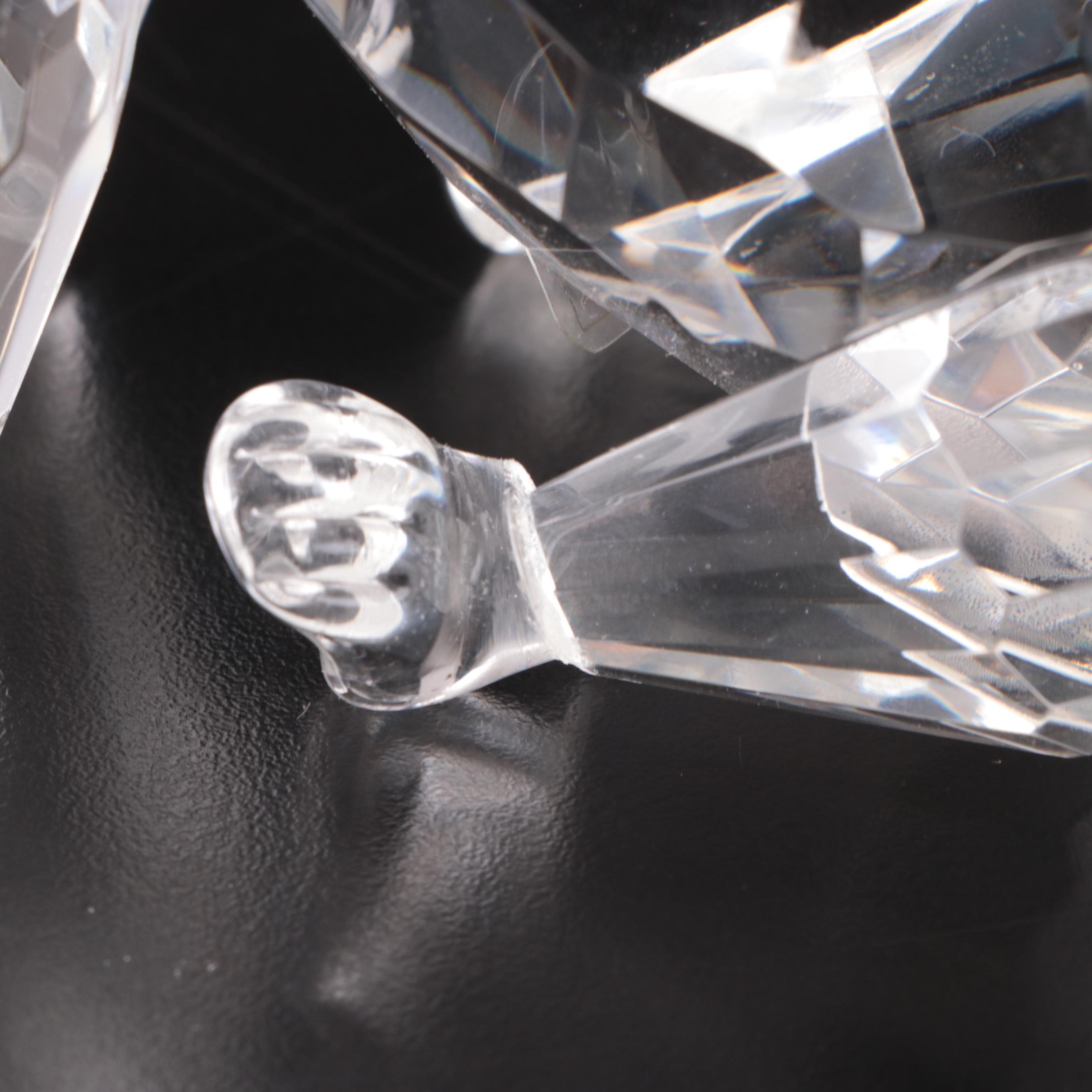 Shannon Crystal Bear with Crystal Toucan Figurines