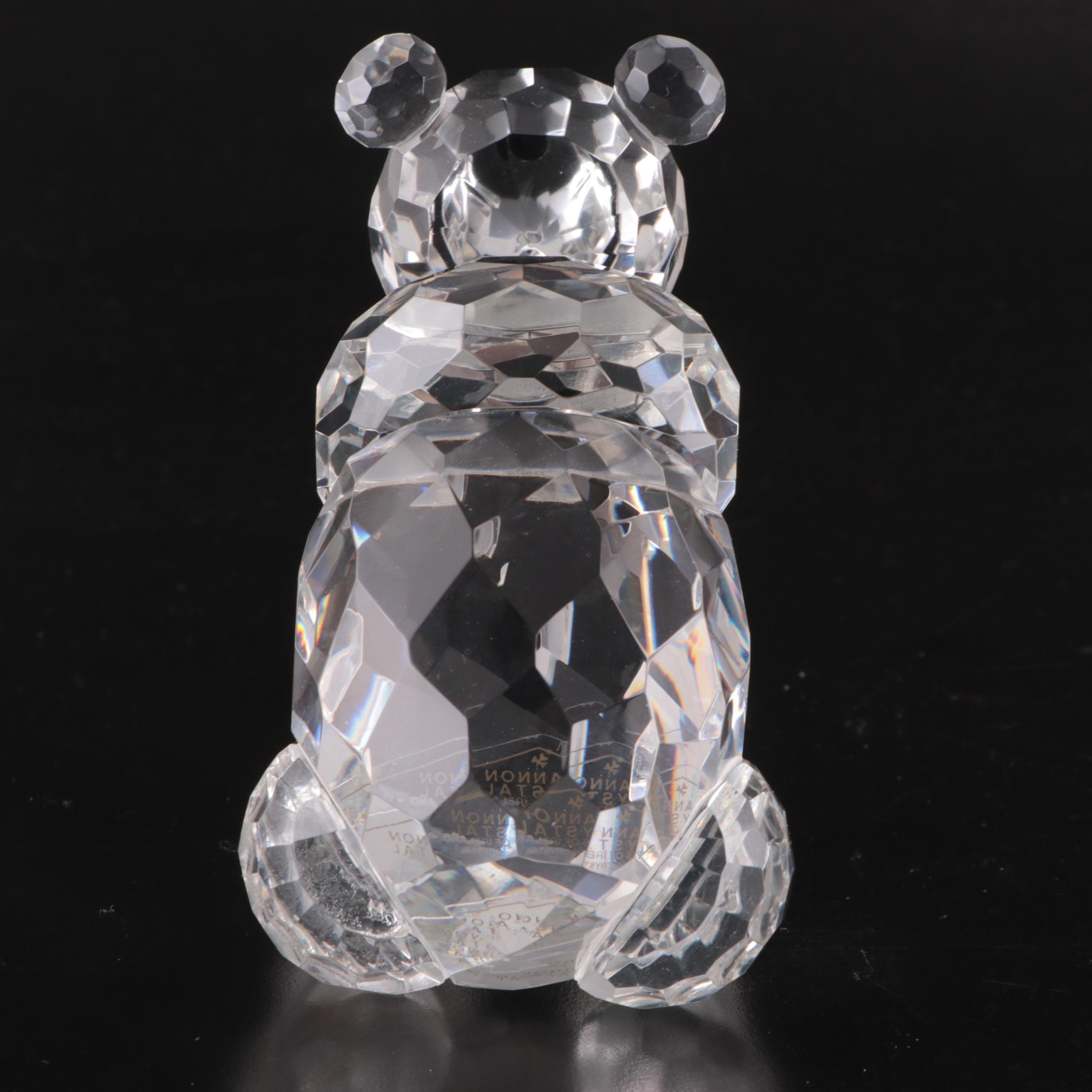 Shannon Crystal Bear with Crystal Toucan Figurines