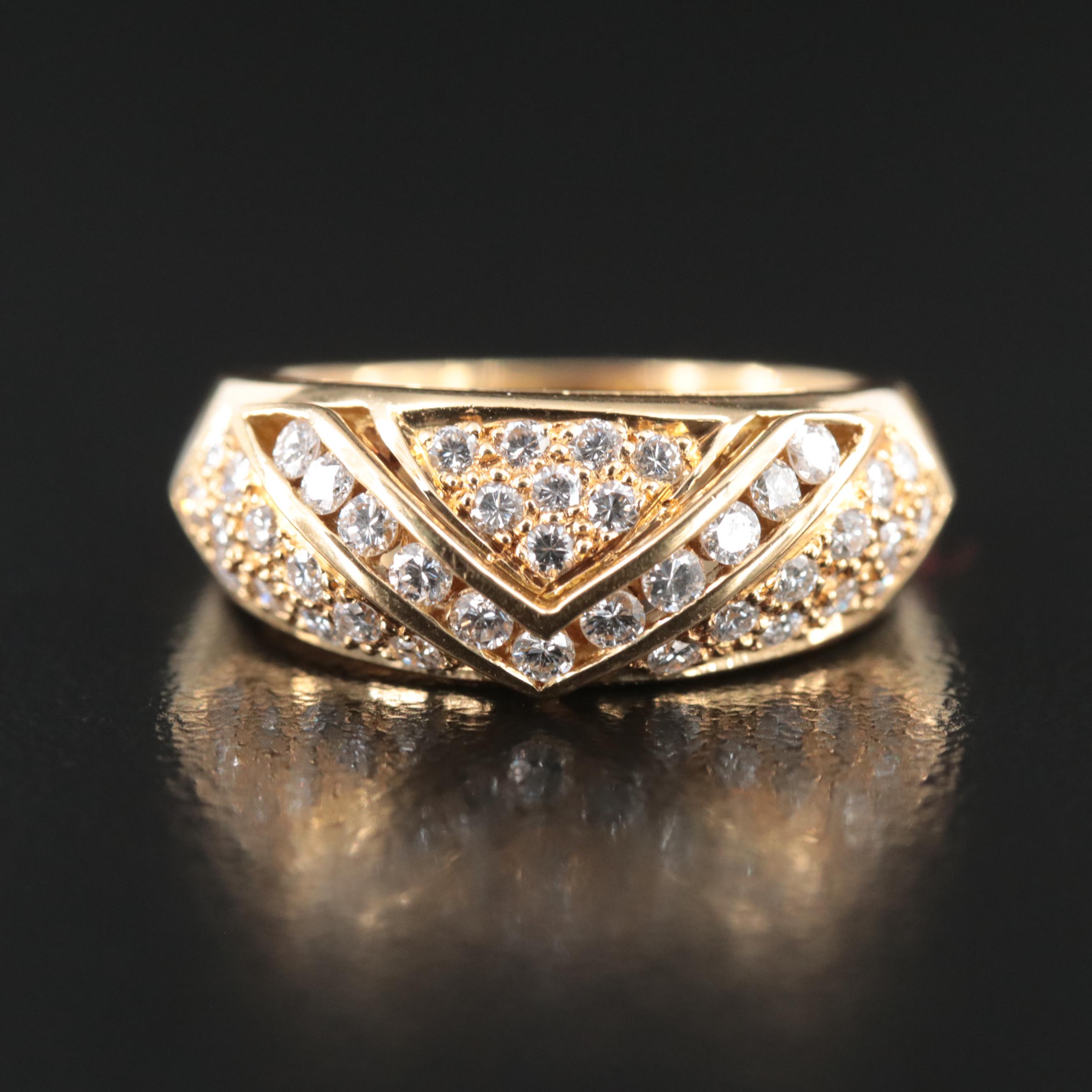 18K 0.67 CTW Diamond Ring