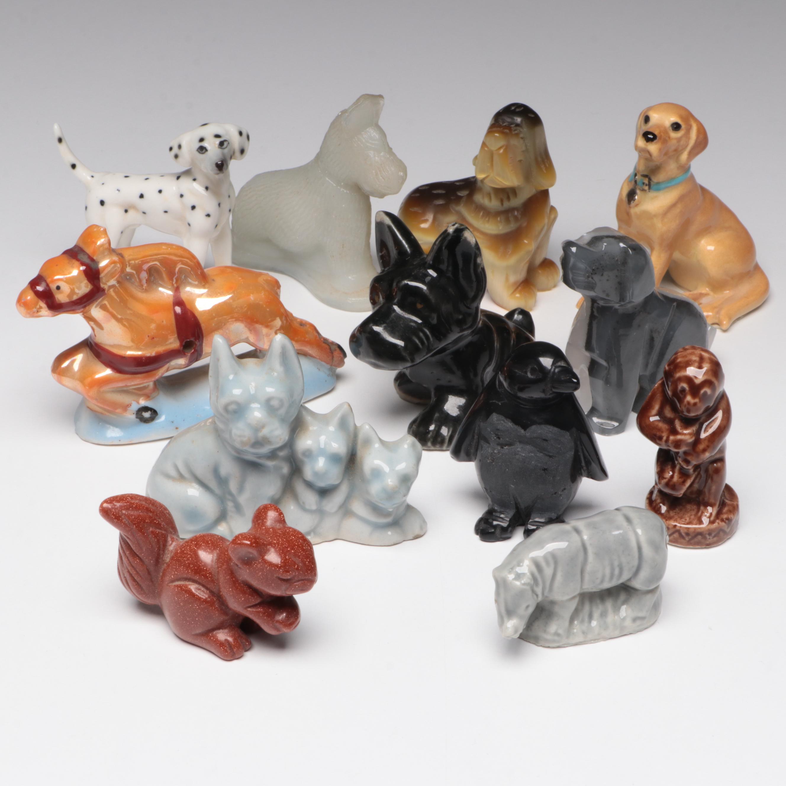 Goldstone Glass, Ceramic and More Animal Figurines
