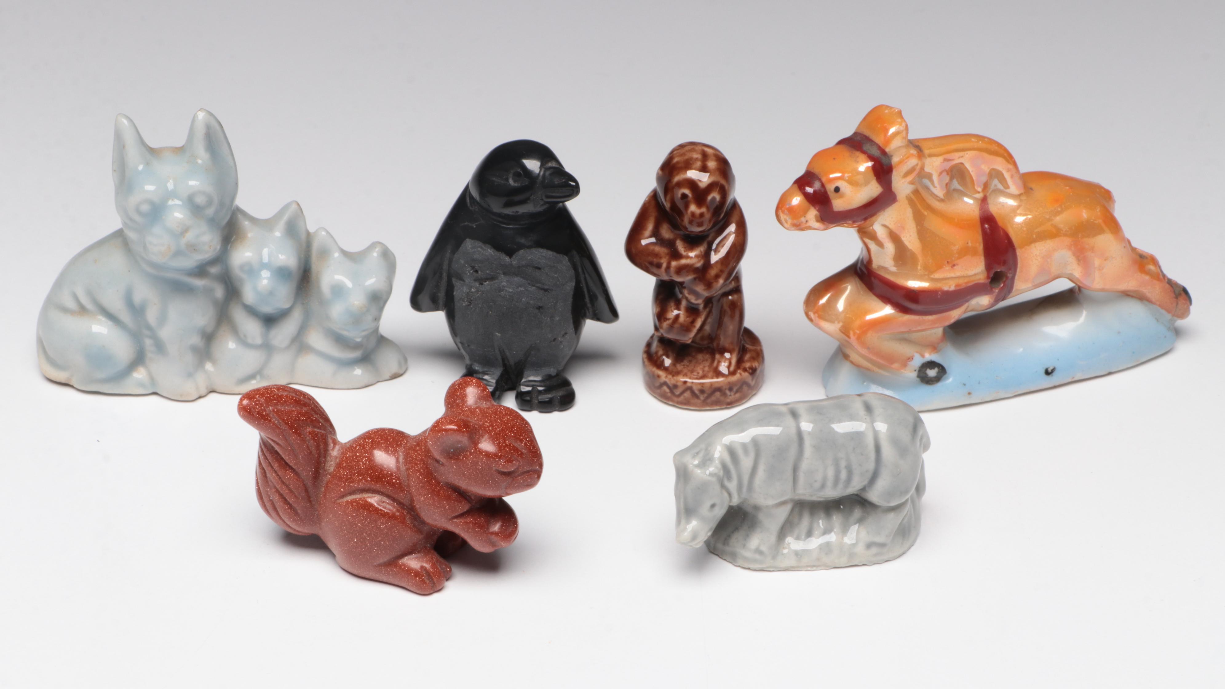 Goldstone Glass, Ceramic and More Animal Figurines