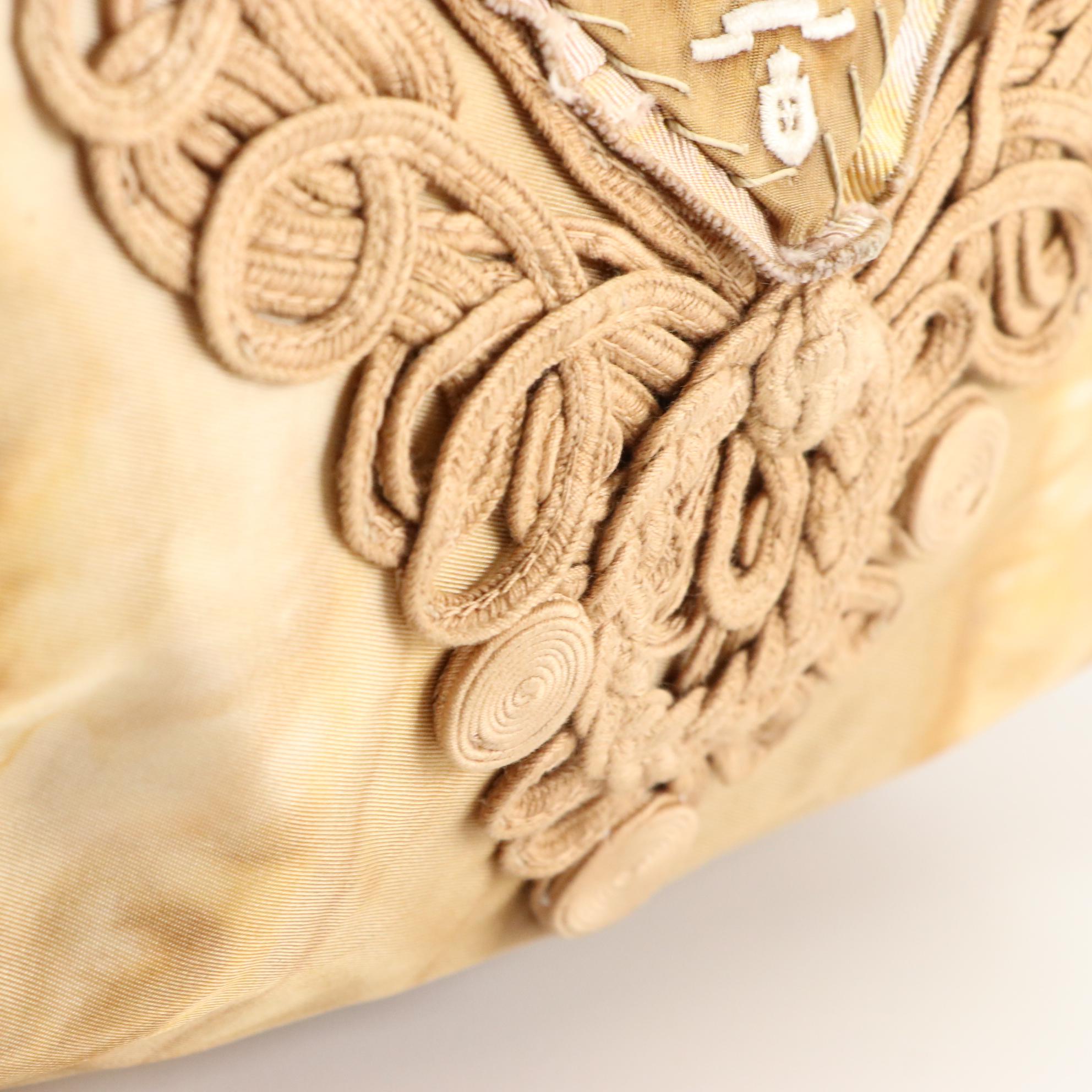 Prada Brown Embroidered Tie-Dye Tessuto and Leather Trim Hobo Handbag