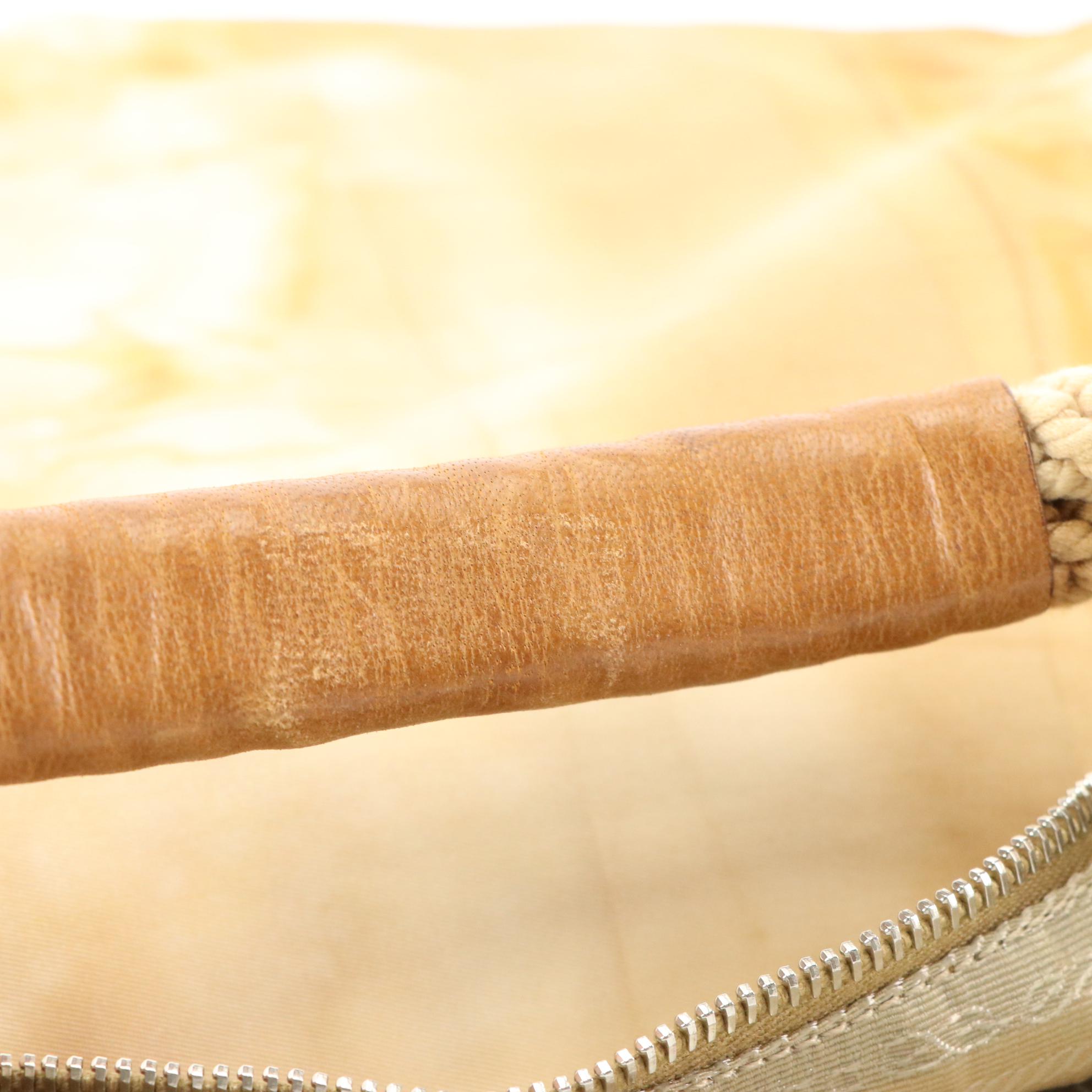 Prada Brown Embroidered Tie-Dye Tessuto and Leather Trim Hobo Handbag