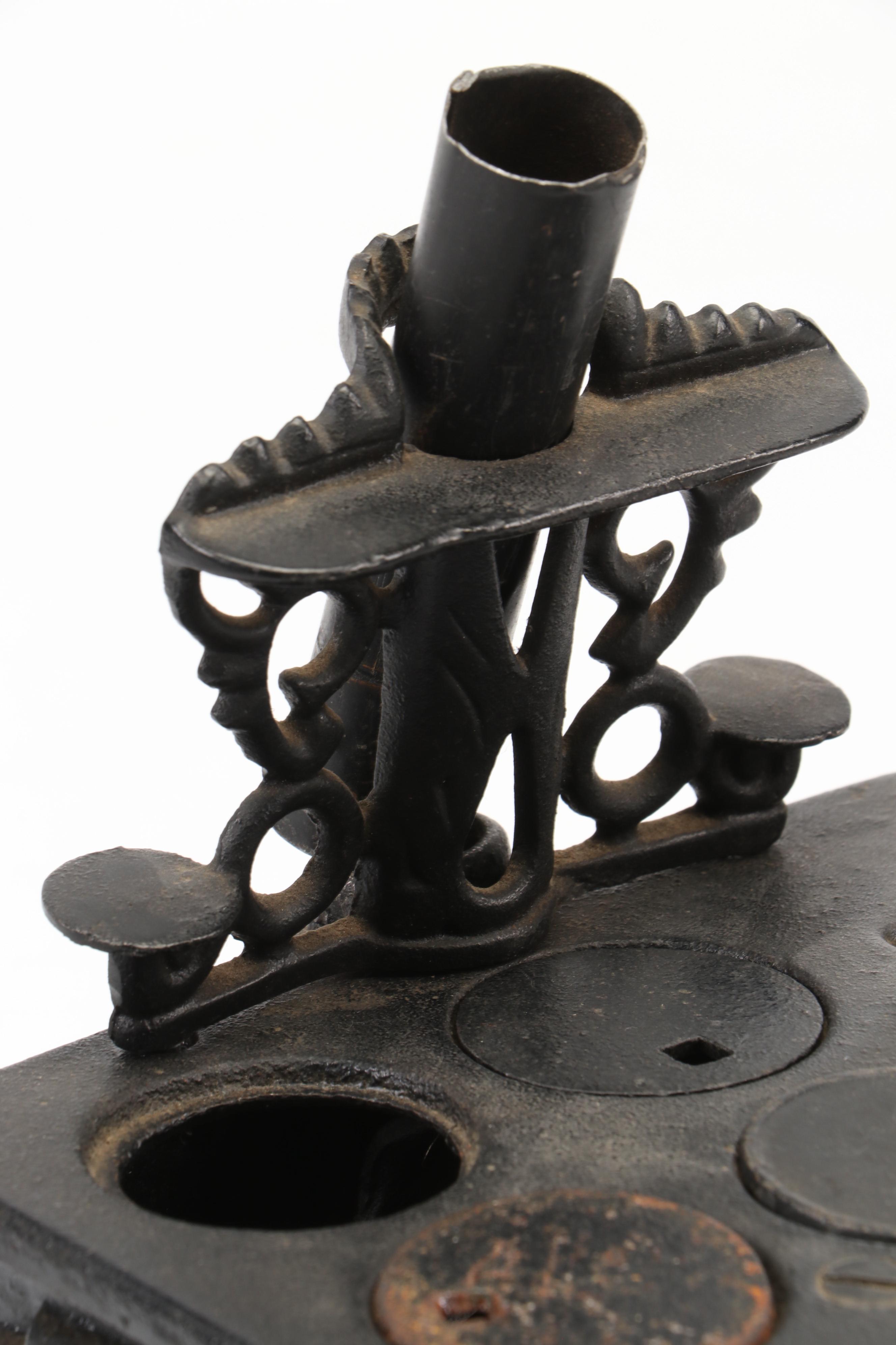 Crescent Miniature Cast Iron Stove, Mid-20th Century
