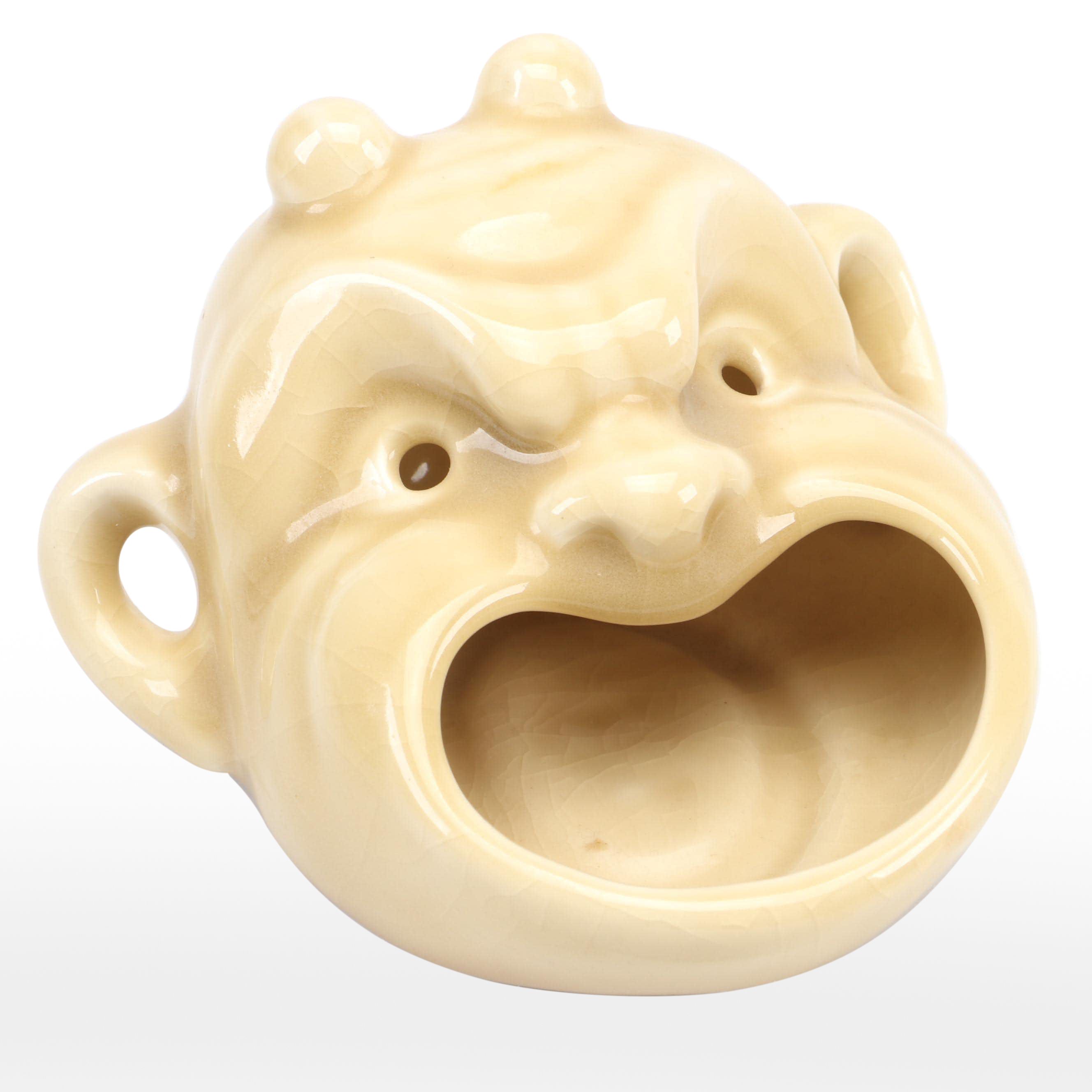 Rookwood Pottery Devil Mask Glazed Ceramic Ashtray, 1948