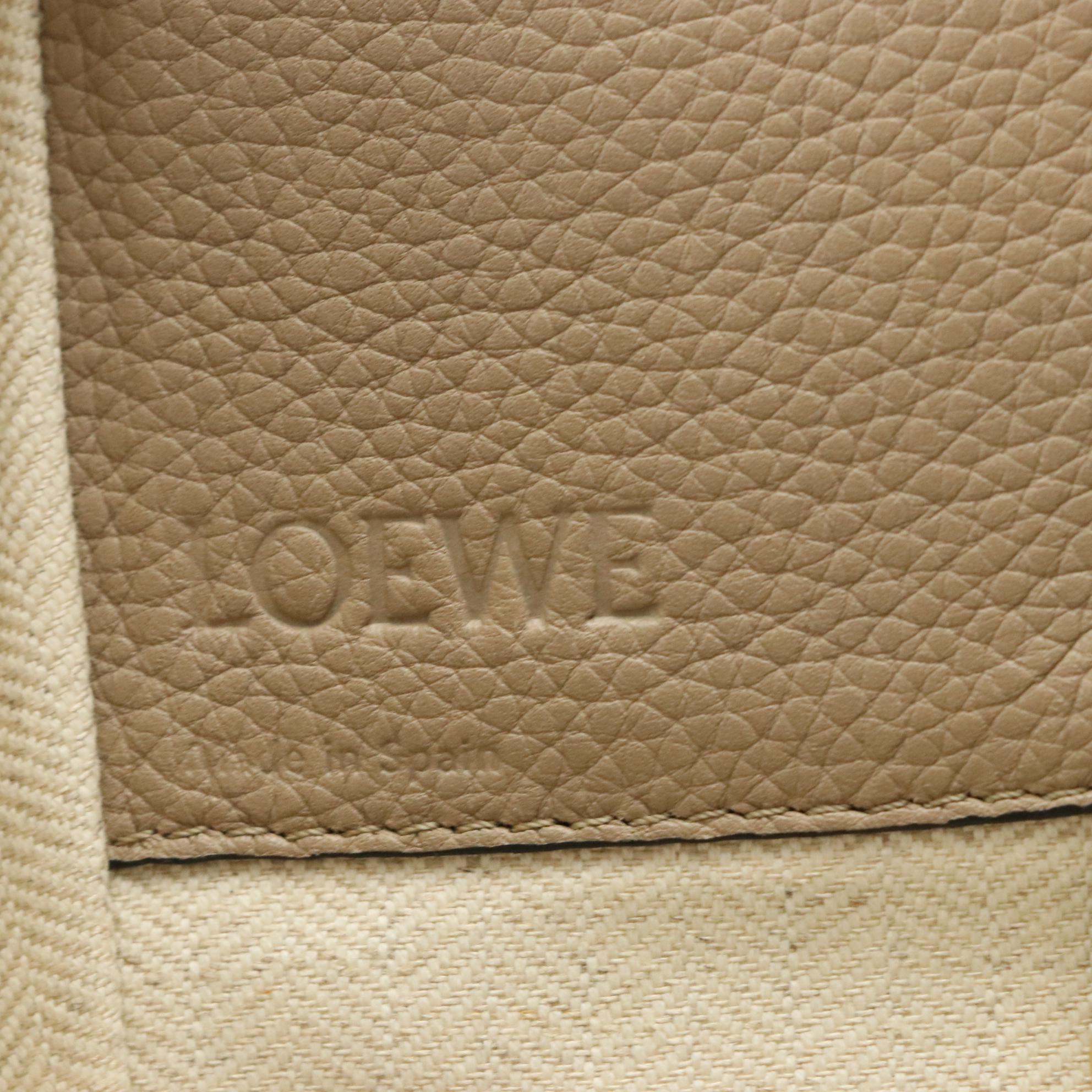 Loewe Medium Hammock Bag in Taupe Grained Leather