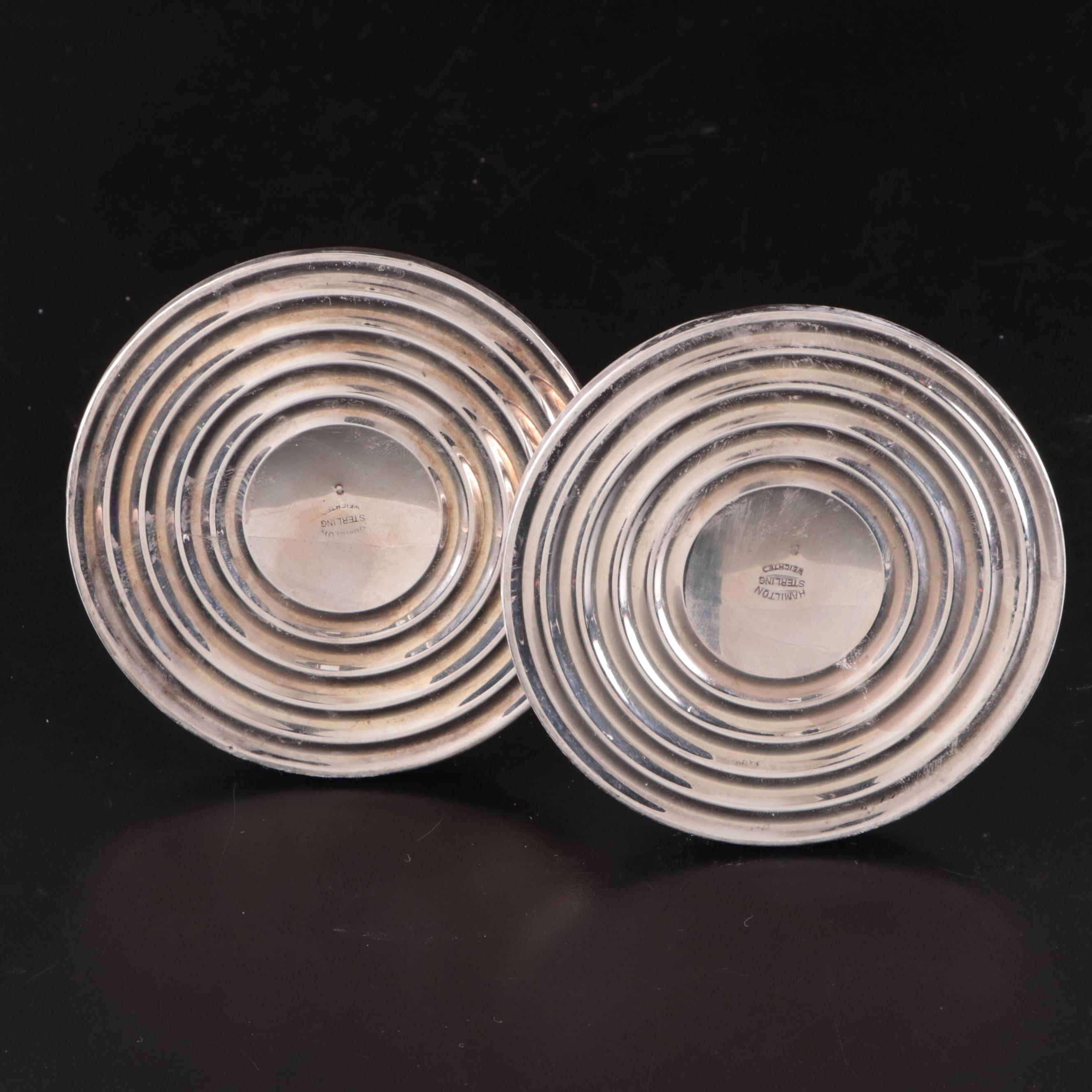 Hamilton Weighted Sterling Candlesticks with Other Table Accessories