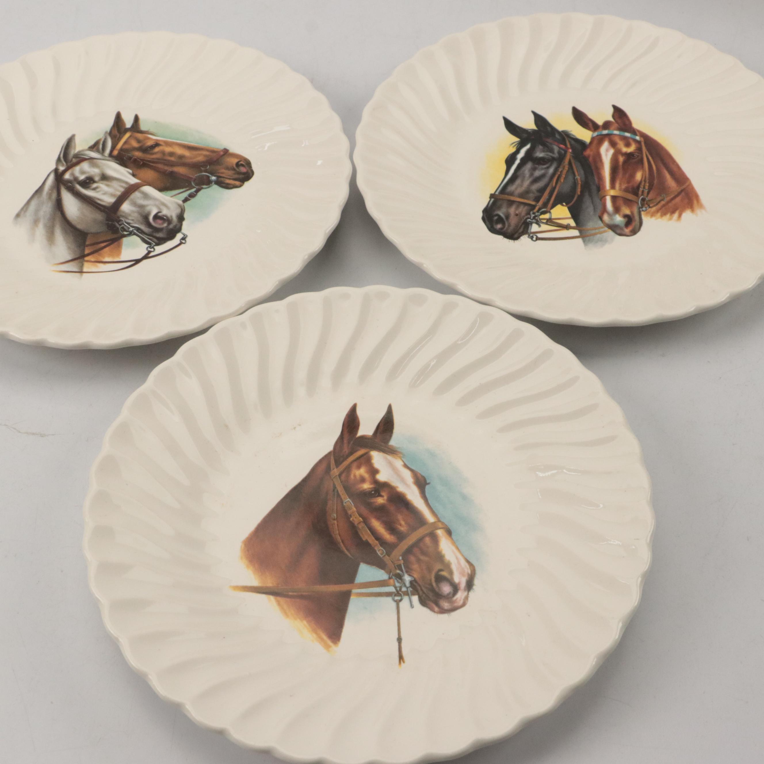 English Fox Hunt Themed Ceramic Ashtrays, Mugs, Plates, Bowls, and more Décor