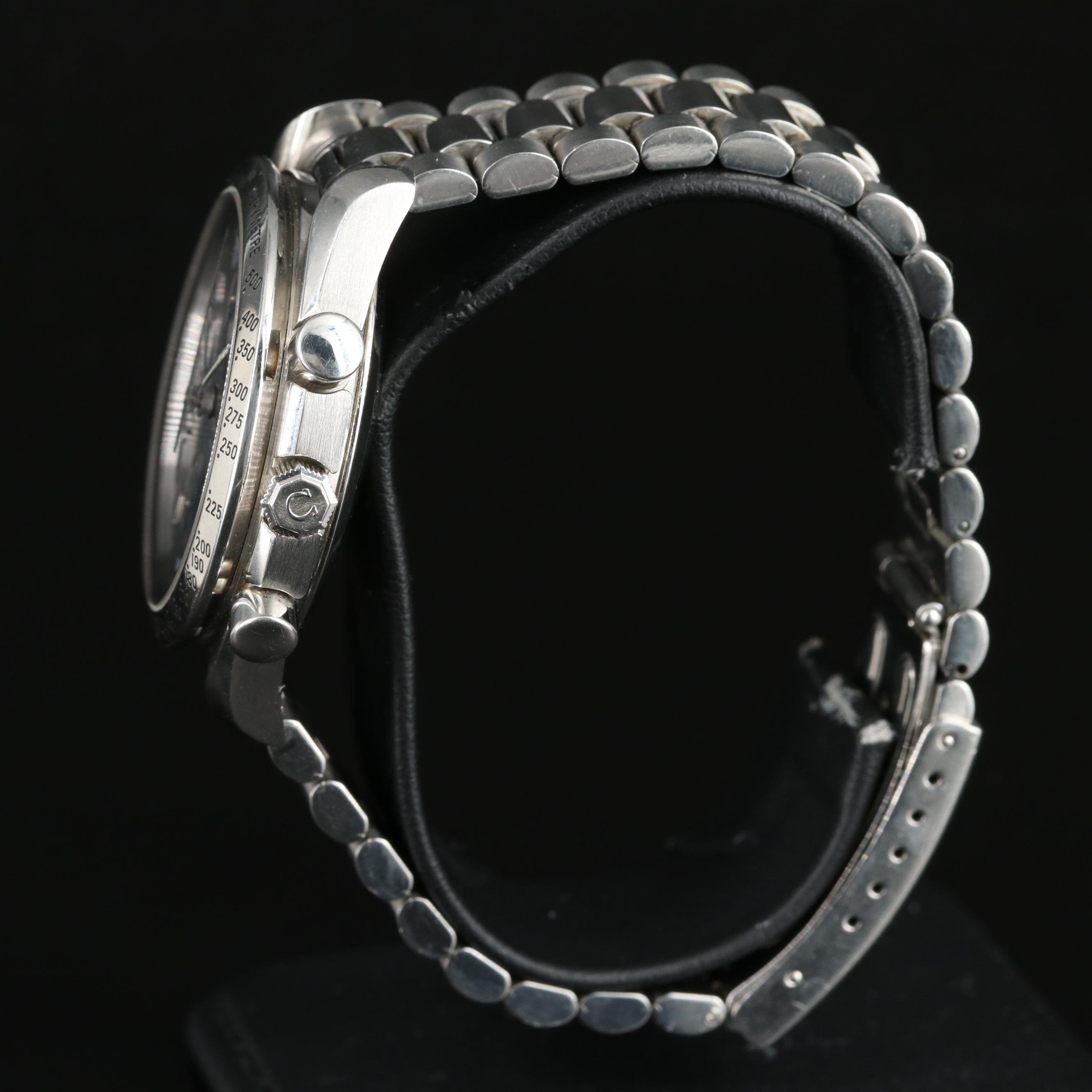 Omega Speedmaster Date Blue Dial Stainless Steel Watch