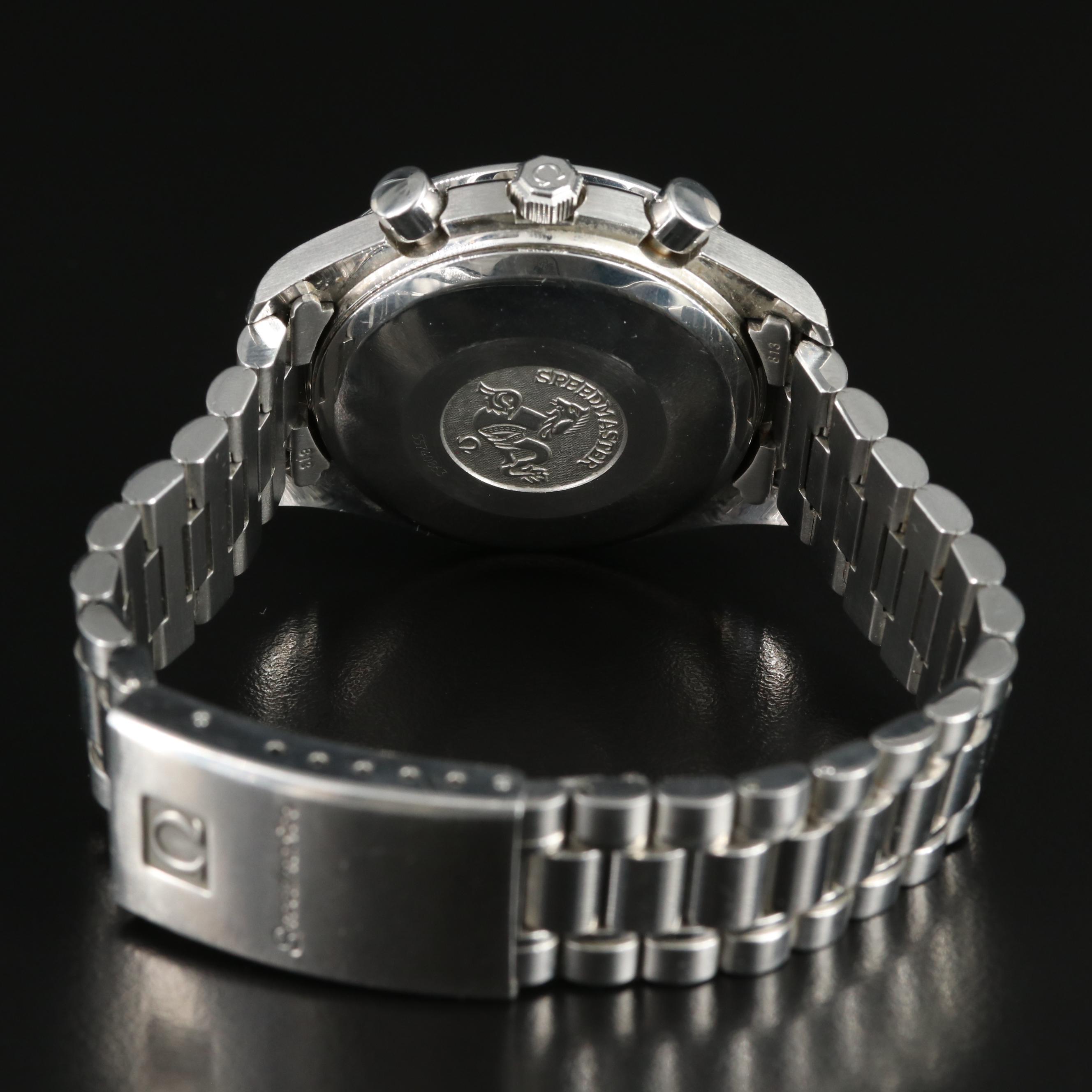 Omega Speedmaster Date Blue Dial Stainless Steel Watch