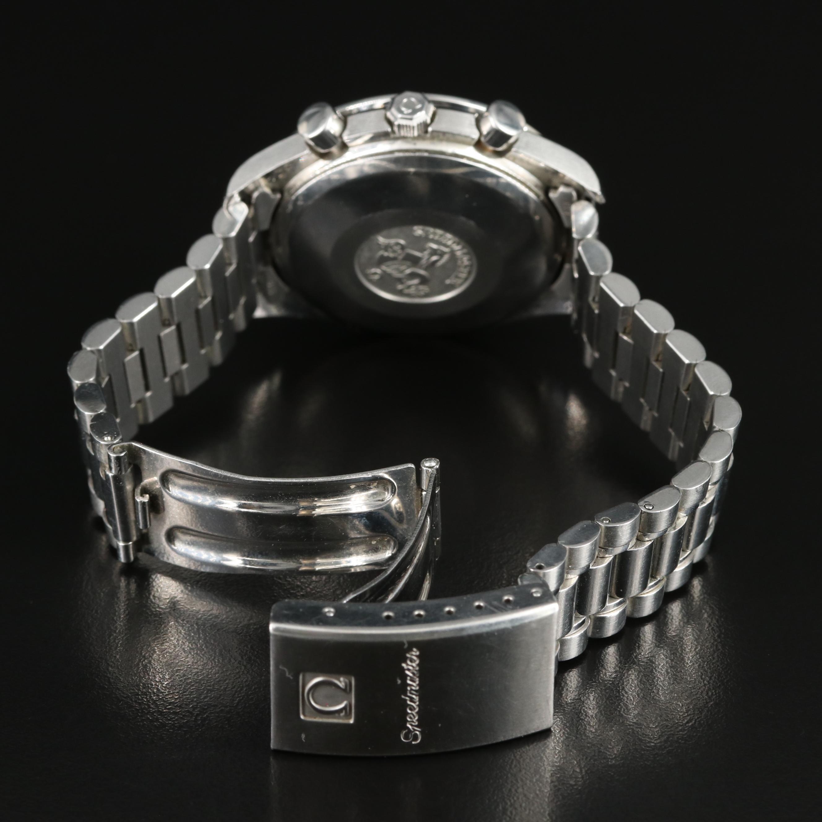 Omega Speedmaster Date Blue Dial Stainless Steel Watch