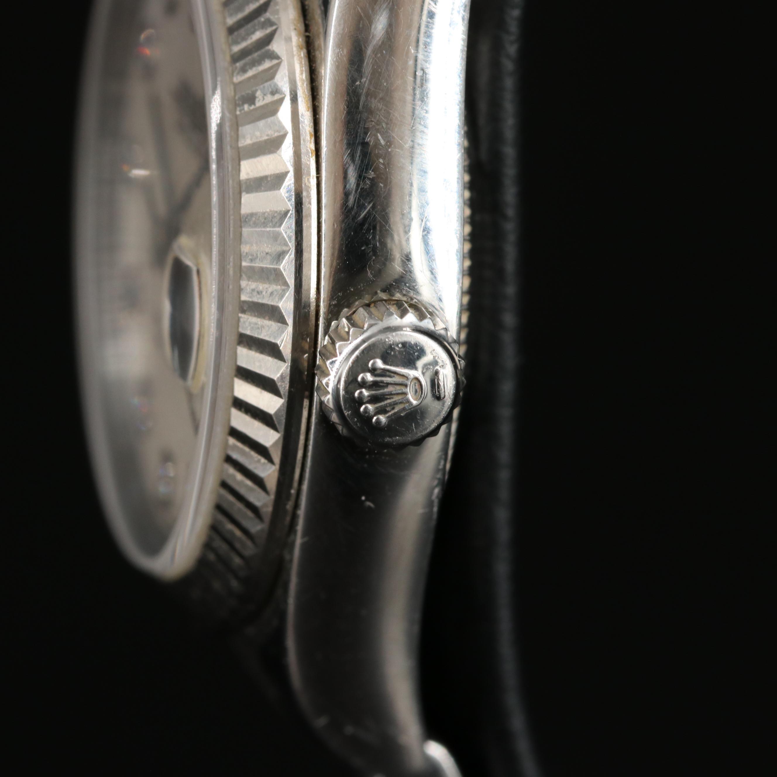 2008 Rolex Datejust Mother-of-Pearl and Factory Diamond Dial Watch