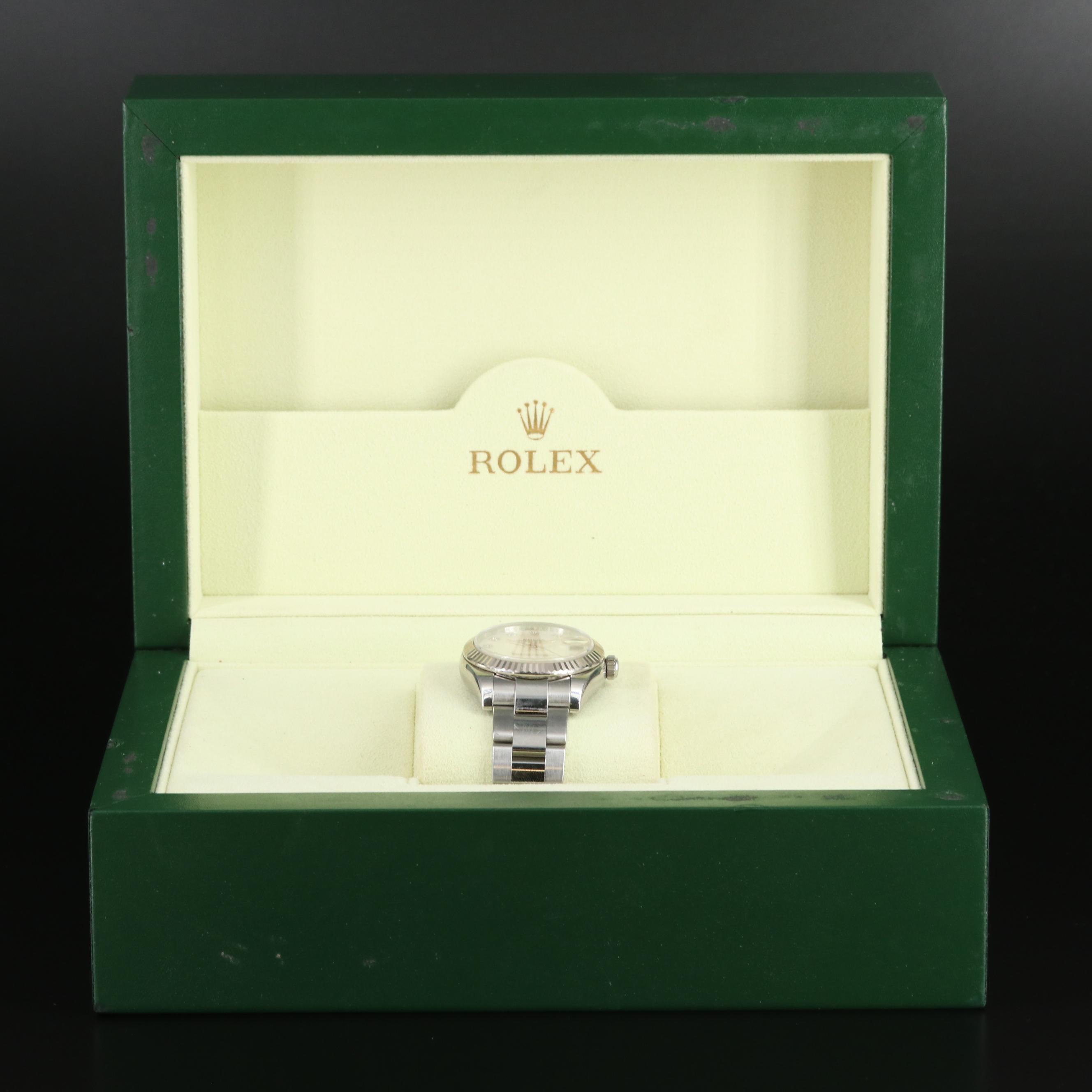 2008 Rolex Datejust Mother-of-Pearl and Factory Diamond Dial Watch