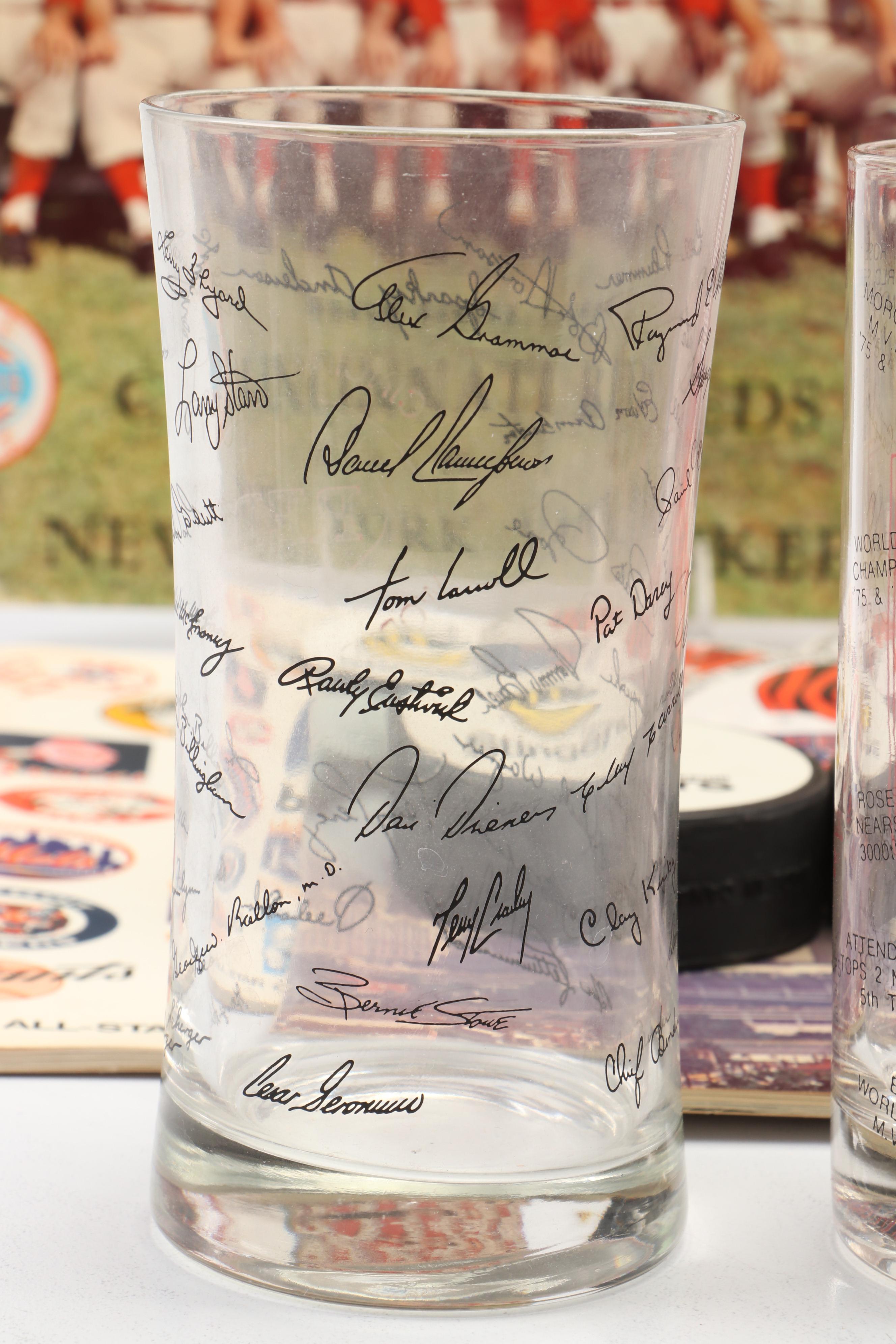 1961 World Series Media Guide with Super Bowl XVI Pins and More