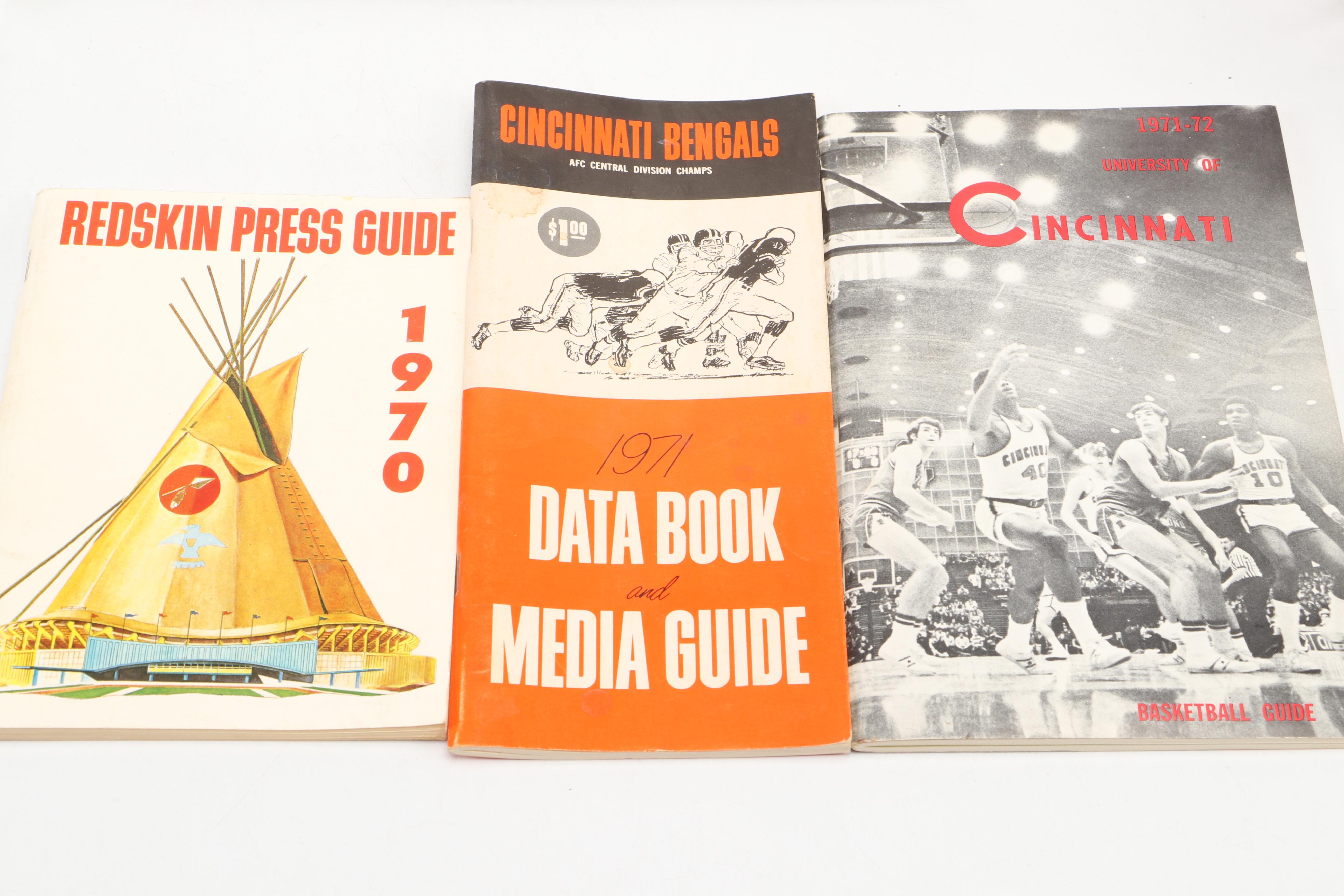 1961 World Series Media Guide with Super Bowl XVI Pins and More