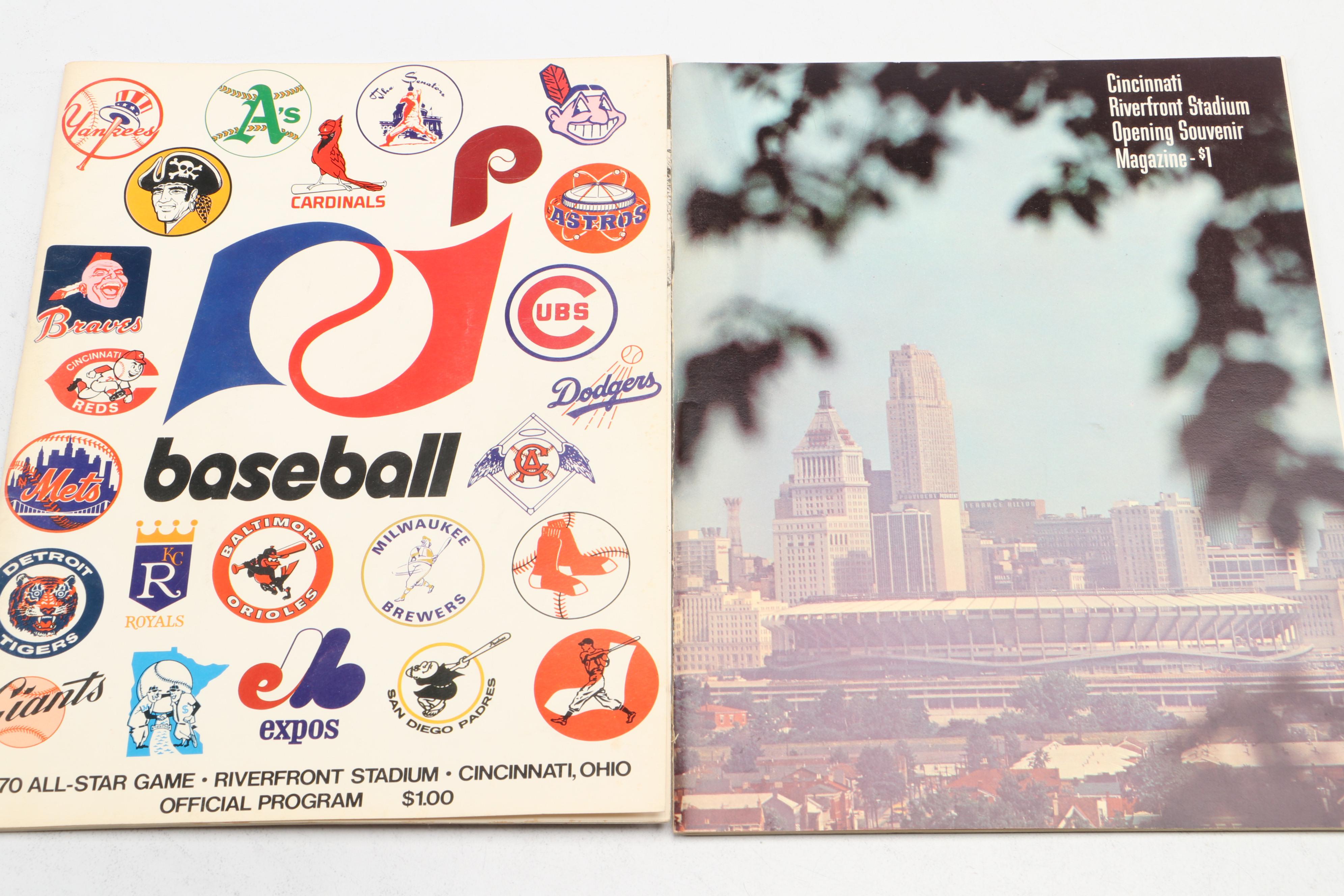 1961 World Series Media Guide with Super Bowl XVI Pins and More