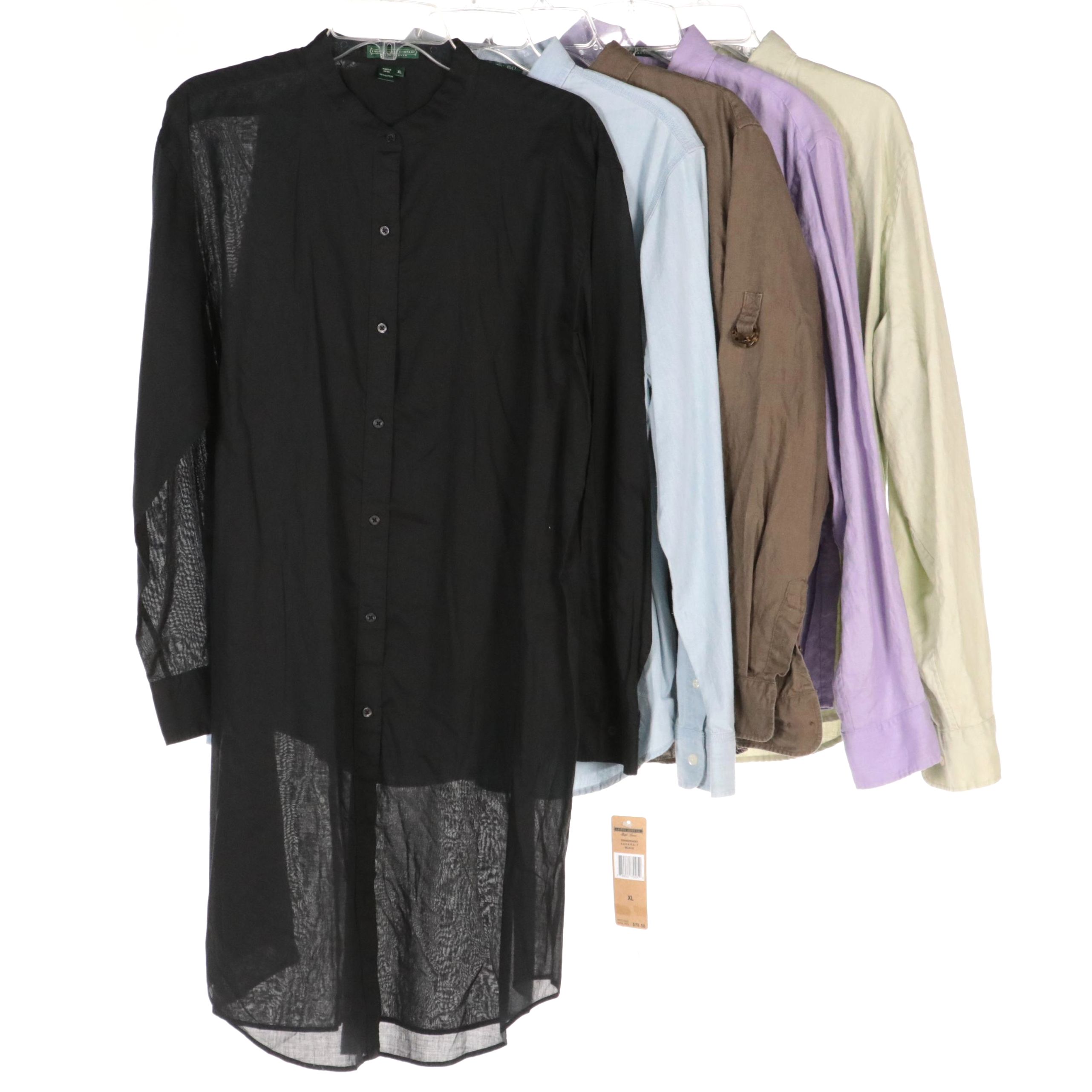 Ralph Lauren Denim Blue and Other Colored Long Sleeve Button-Up Shirts