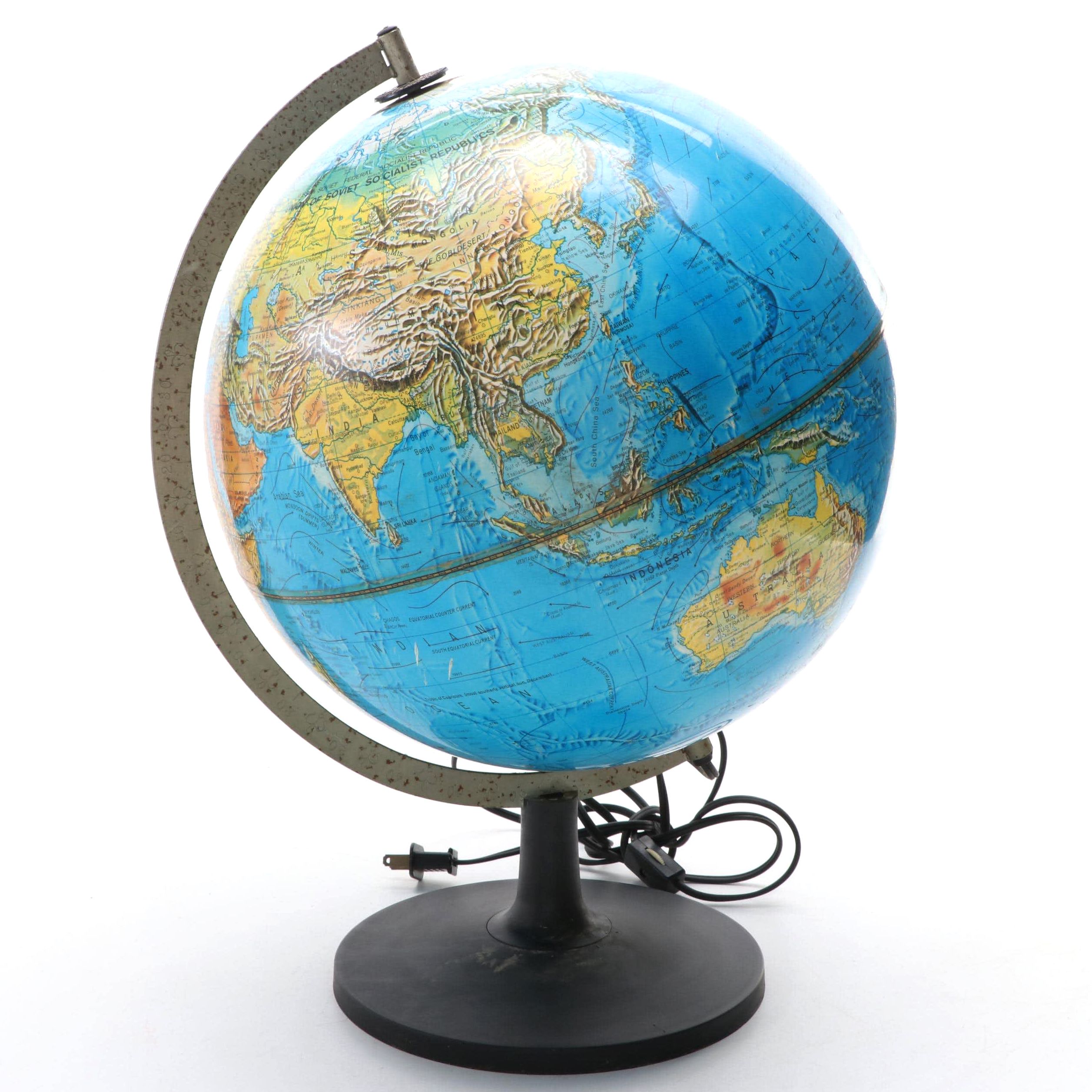 World Globe Table Lamp