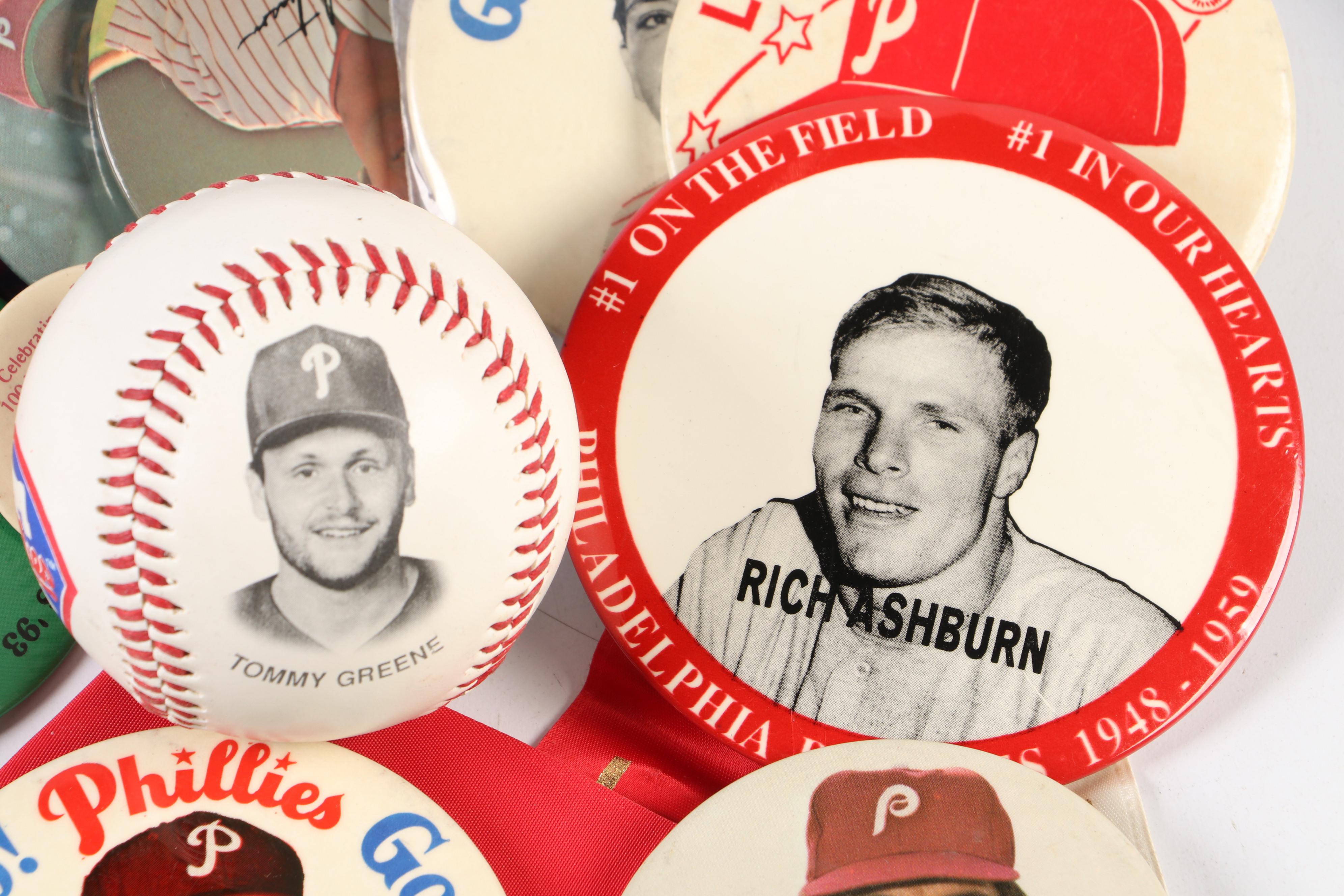 Philadelphia Phillies Baseball Pins Featuring Mike Schmidt, Pete Rose, and More